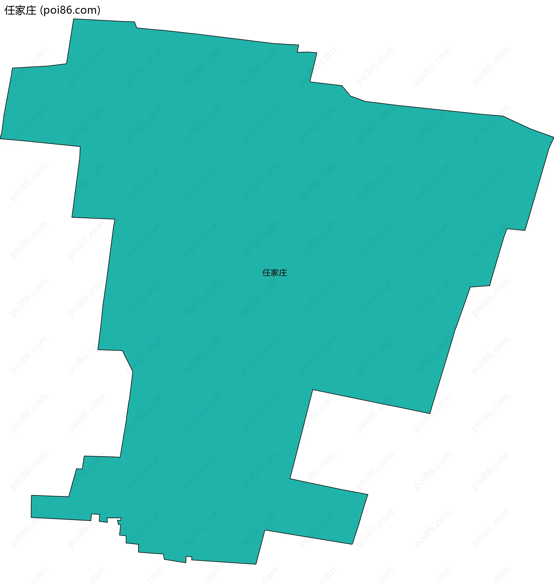 任家庄边界地图