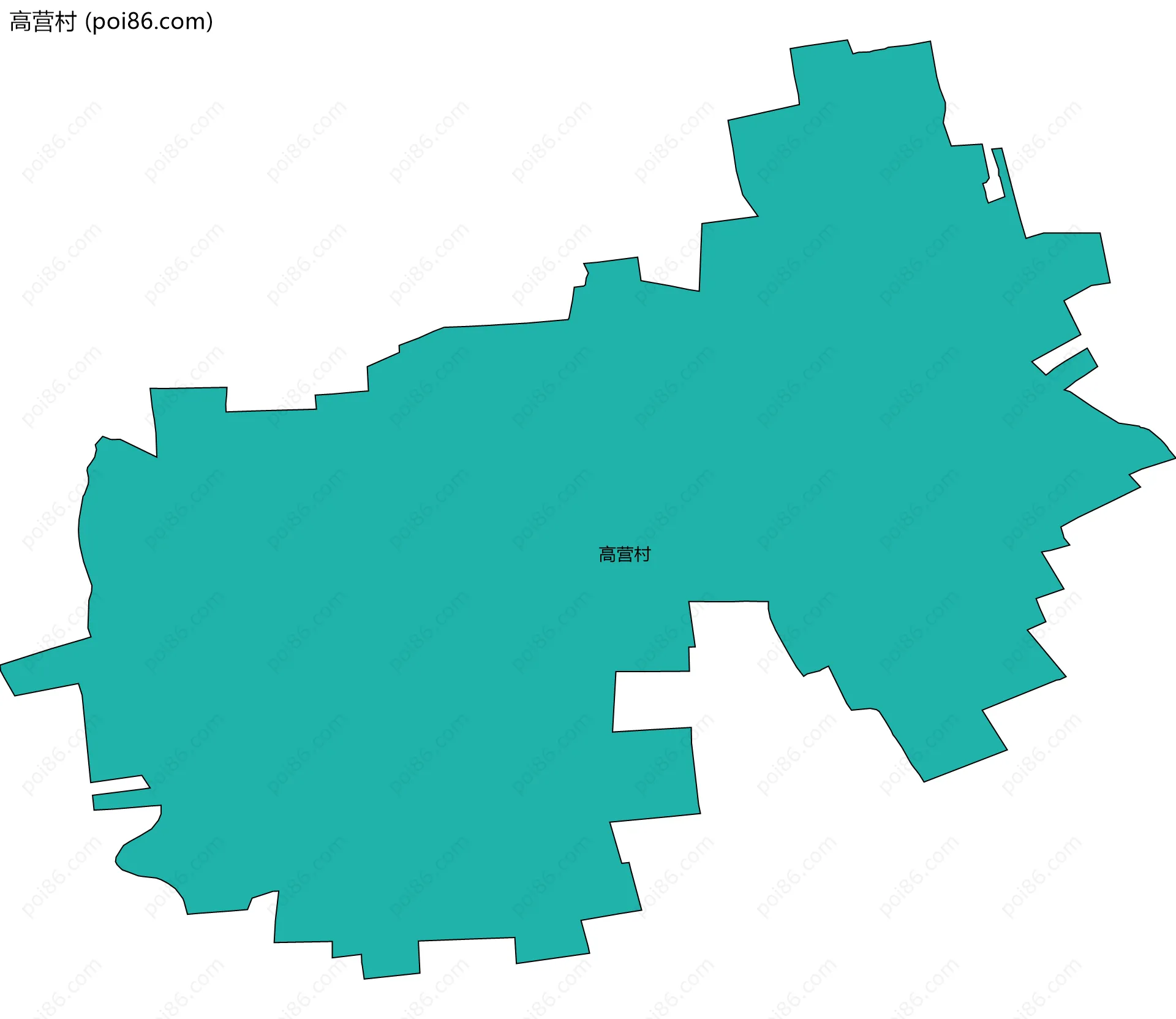 高营村边界地图