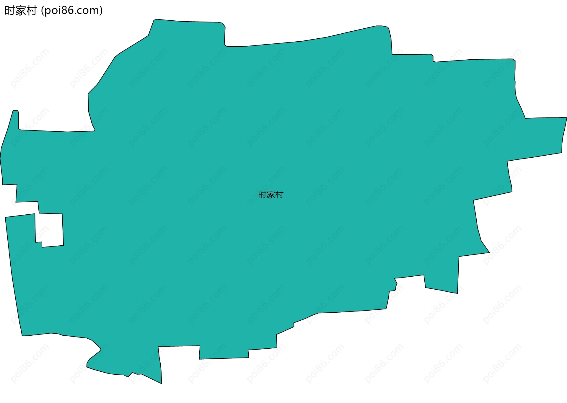 时家村边界地图