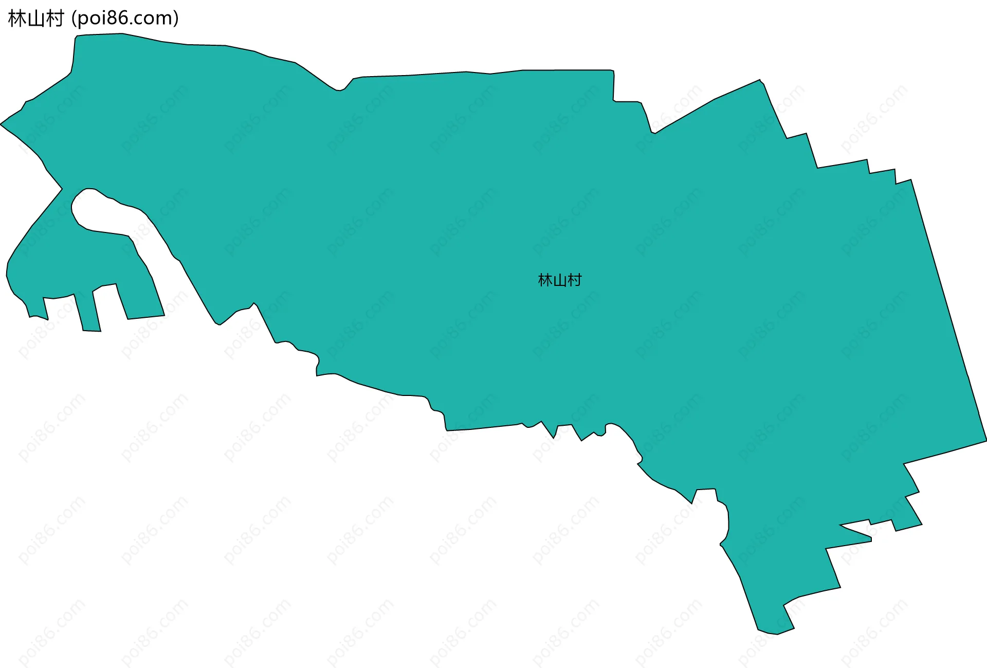 林山村边界地图