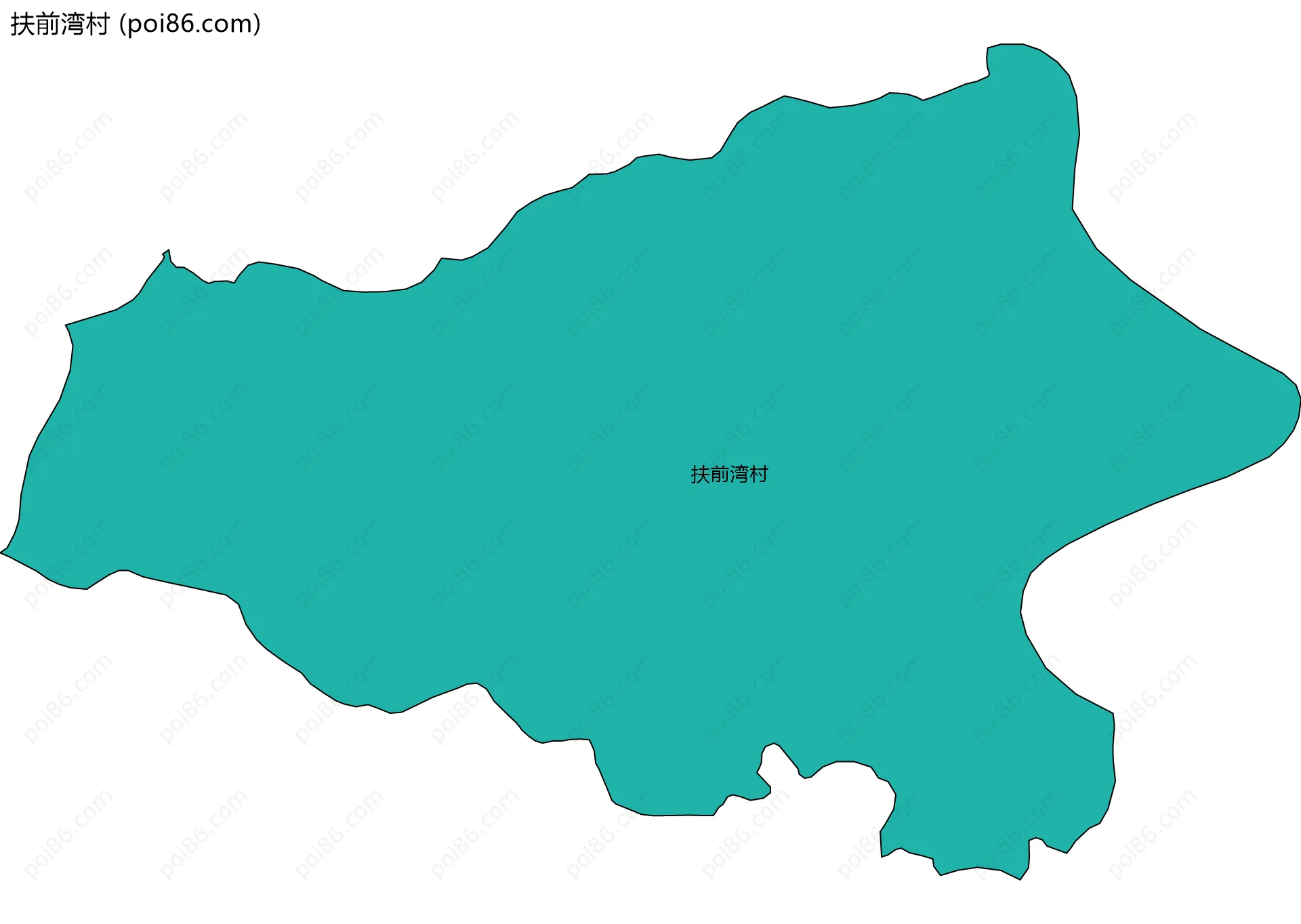 扶前湾村边界地图