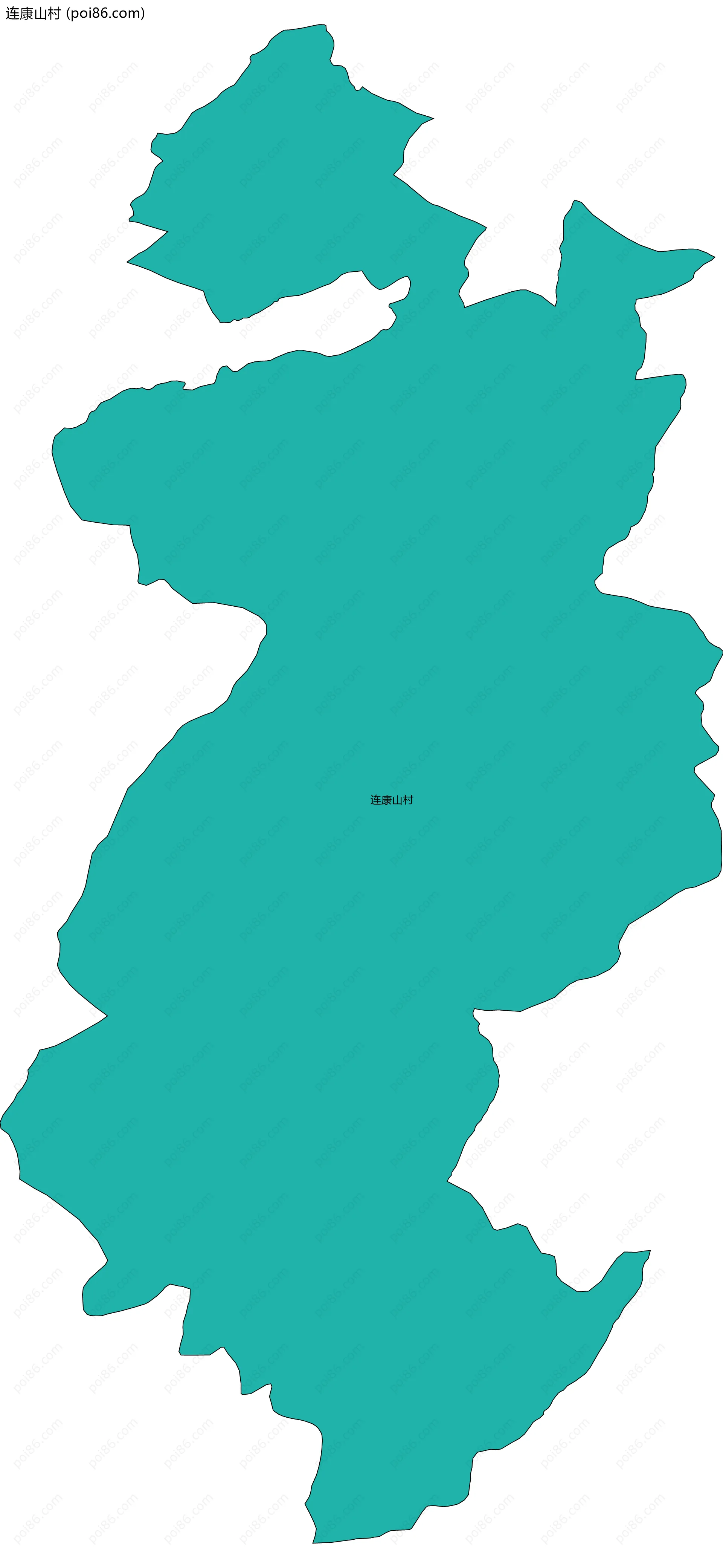 连康山村边界地图