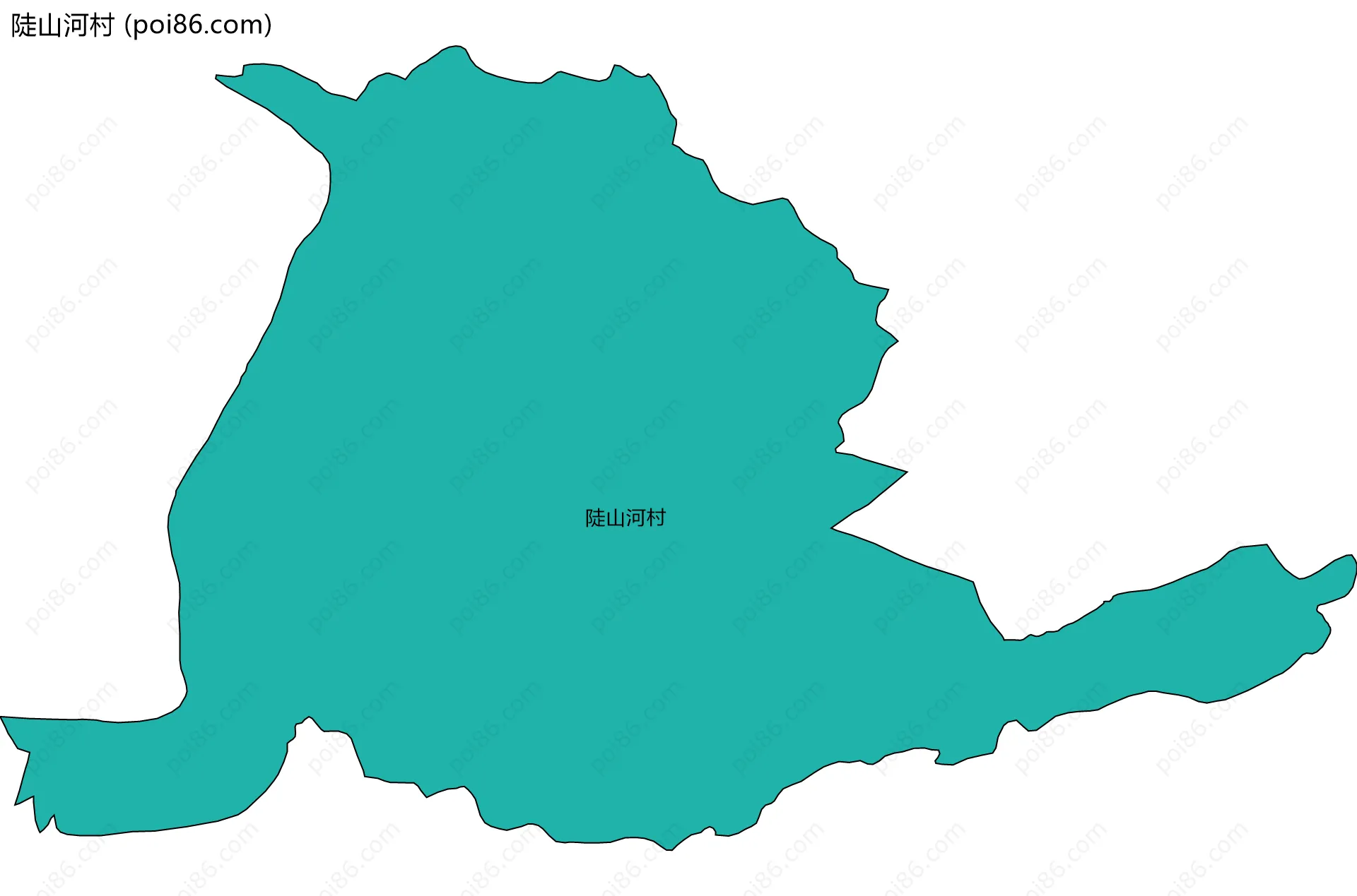 陡山河村边界地图