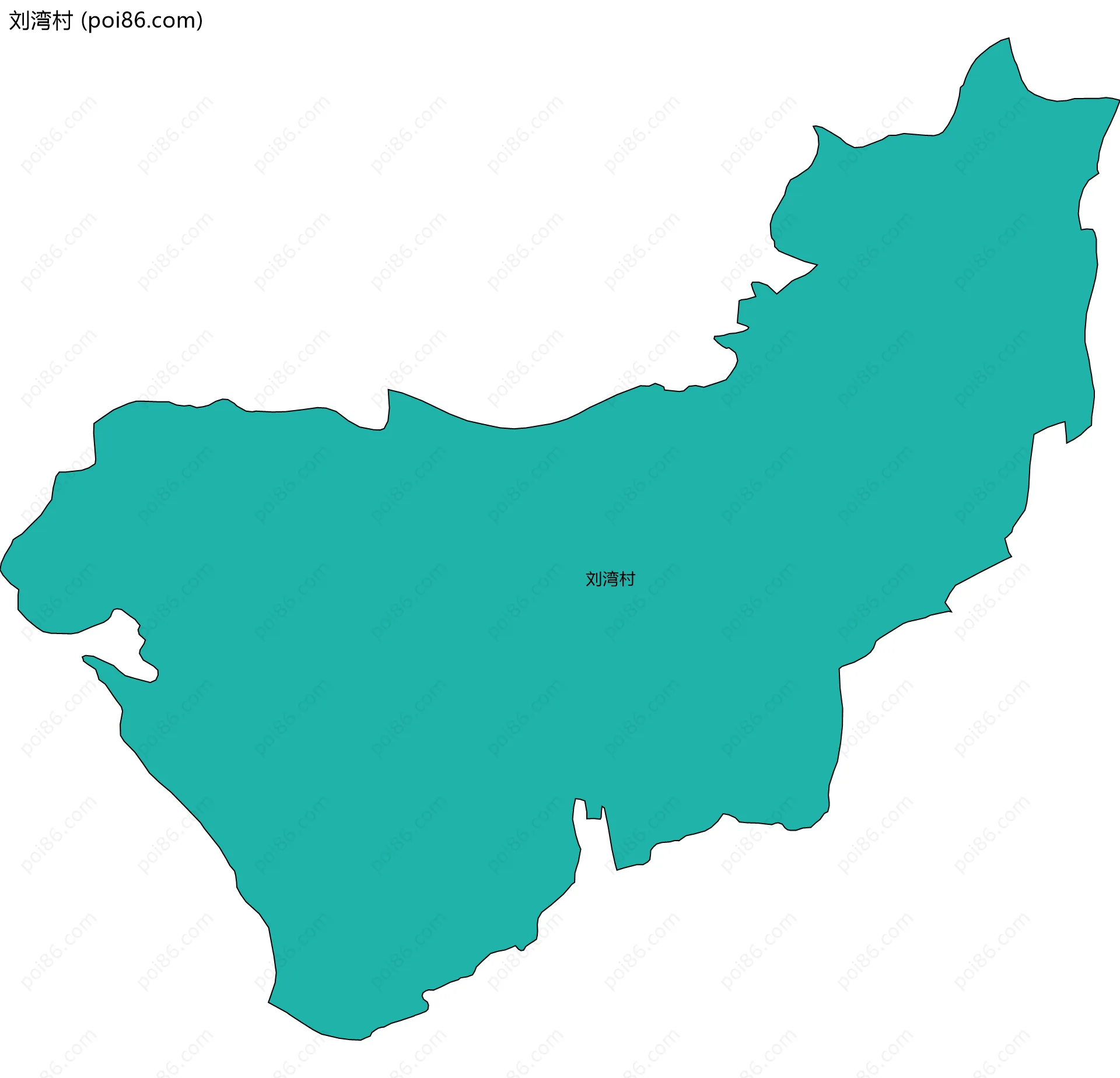 刘湾村边界地图