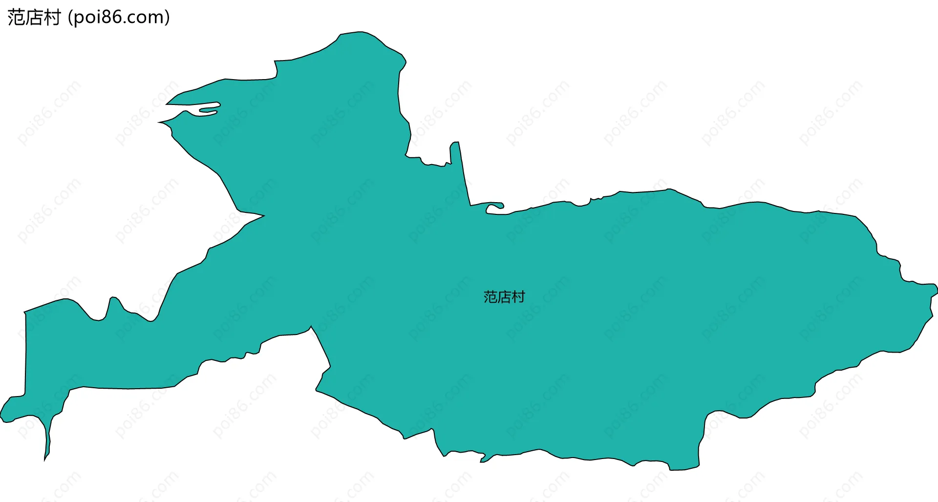 范店村边界地图