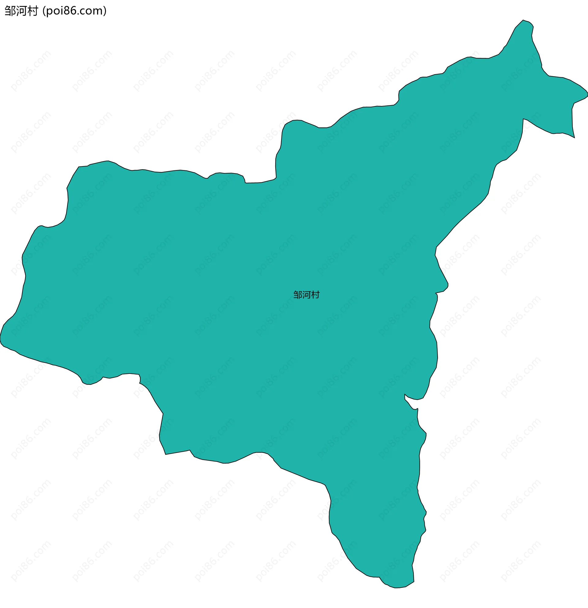 邹河村边界地图