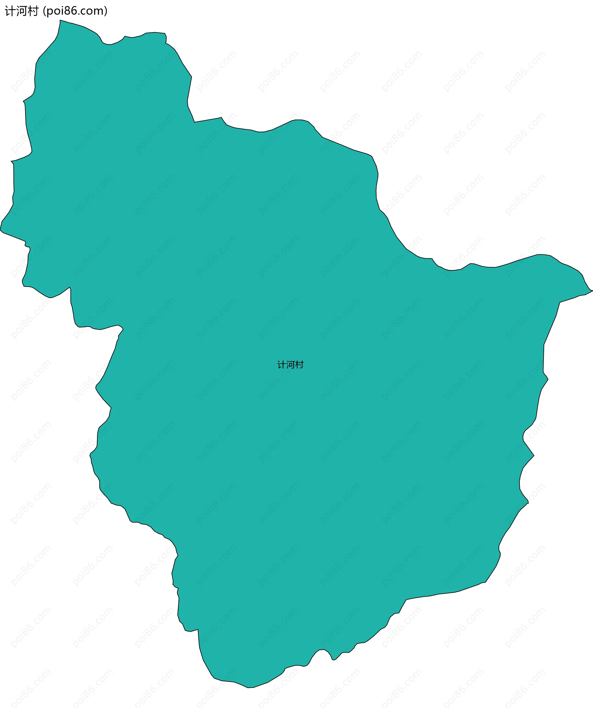 计河村边界地图