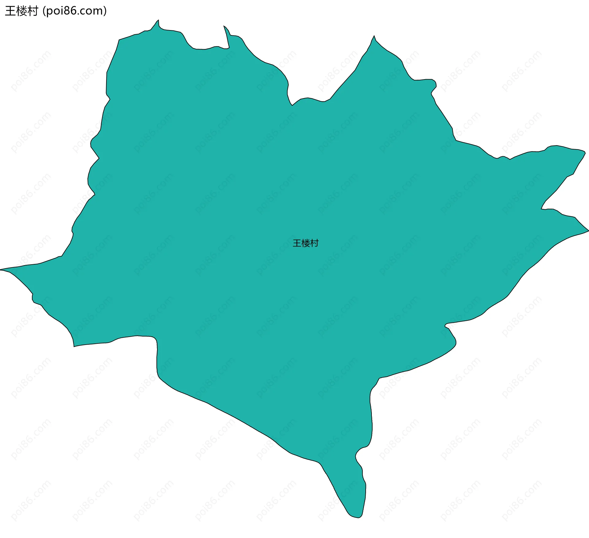 王楼村边界地图