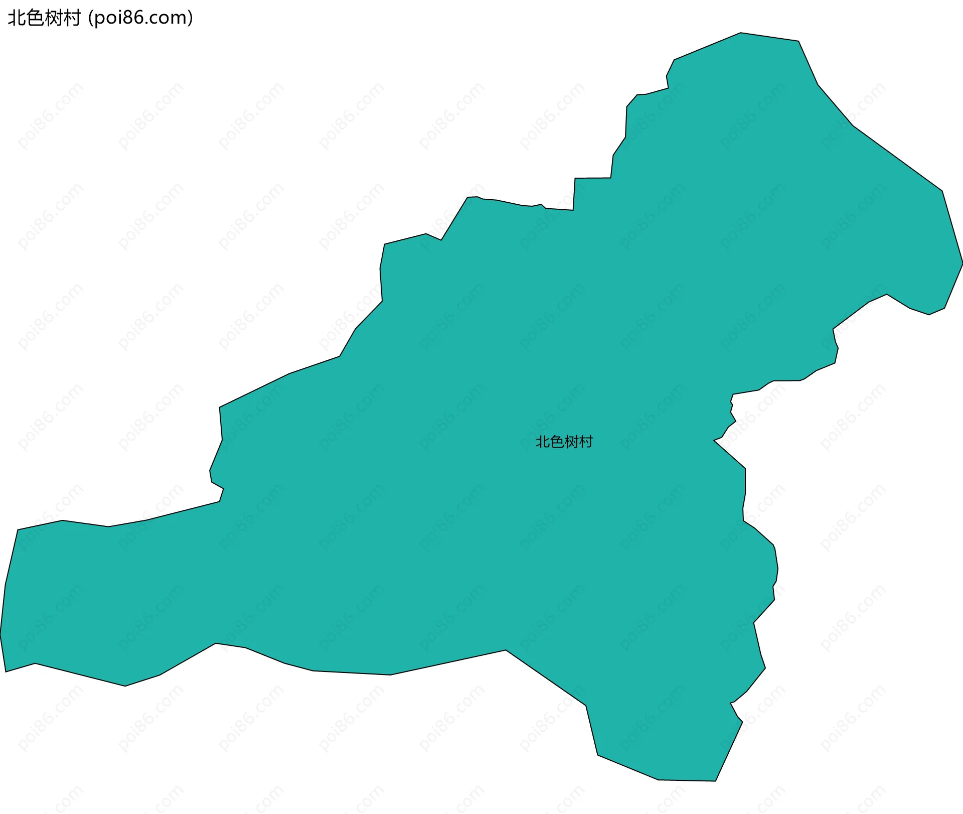 北色树村边界地图