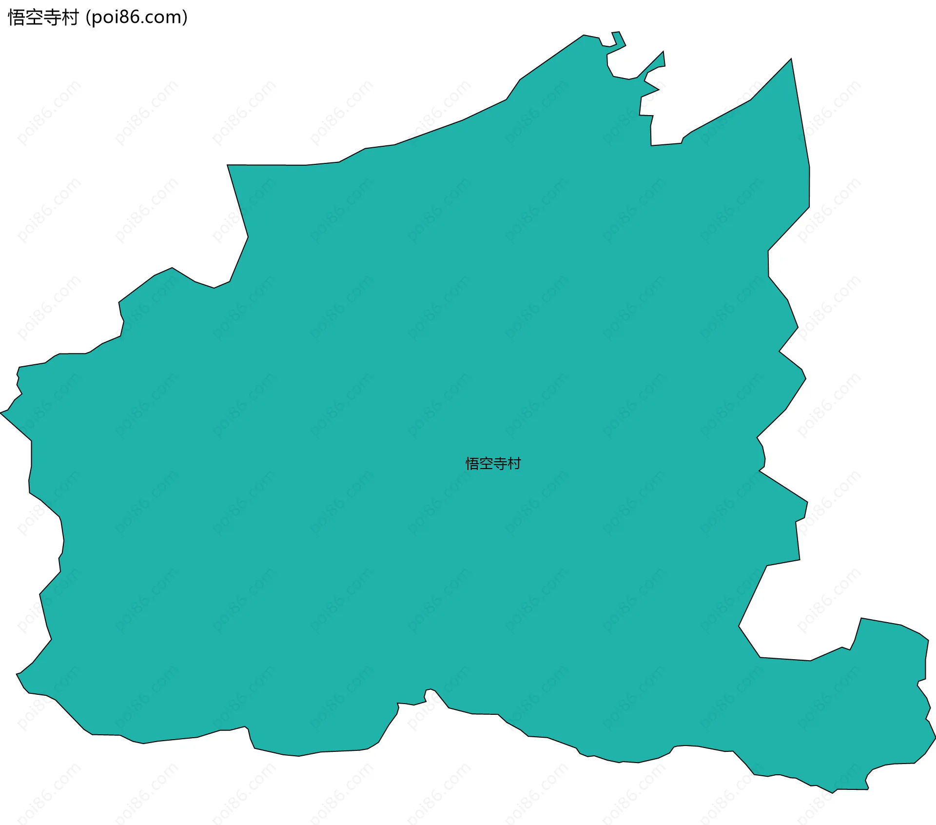 悟空寺村边界地图