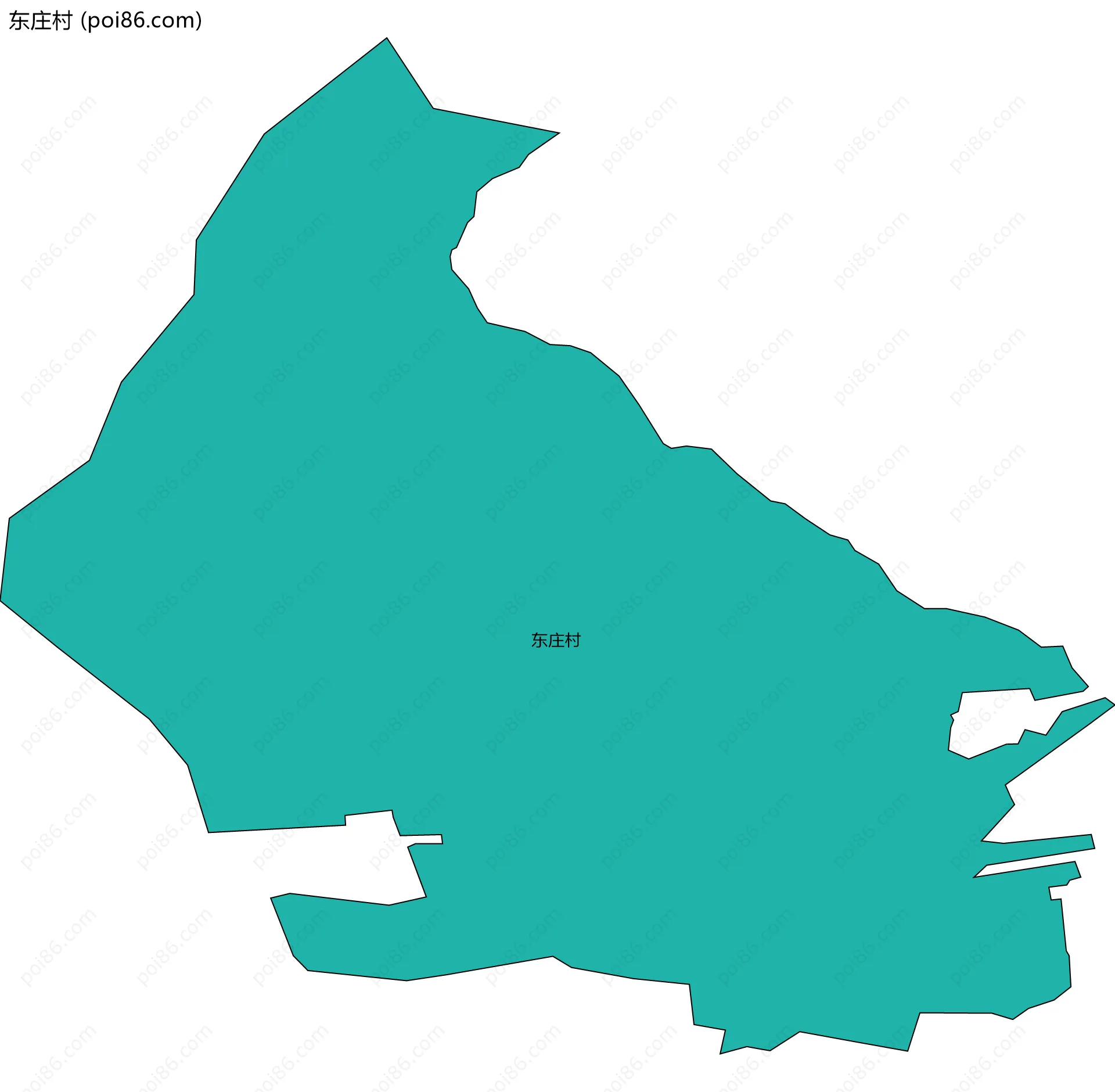 东庄村边界地图