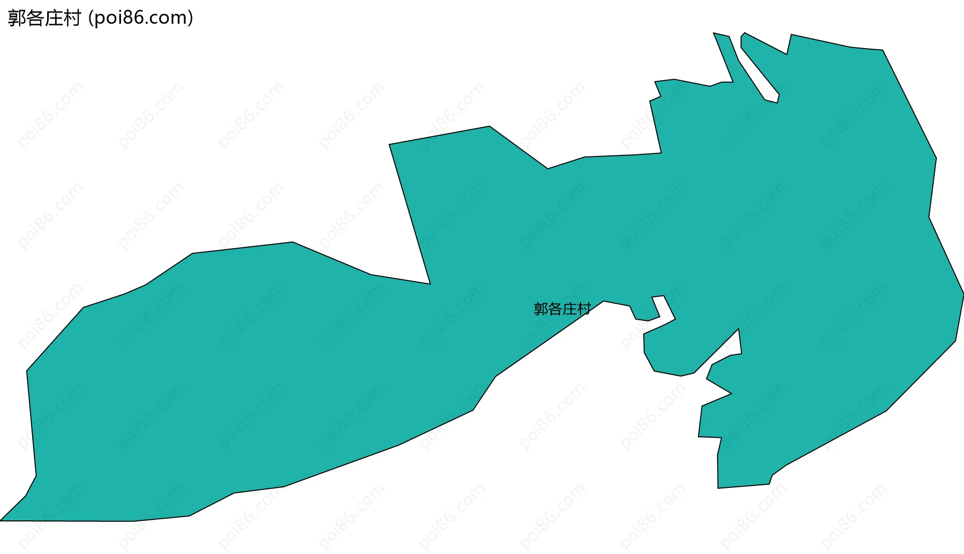 郭各庄村边界地图