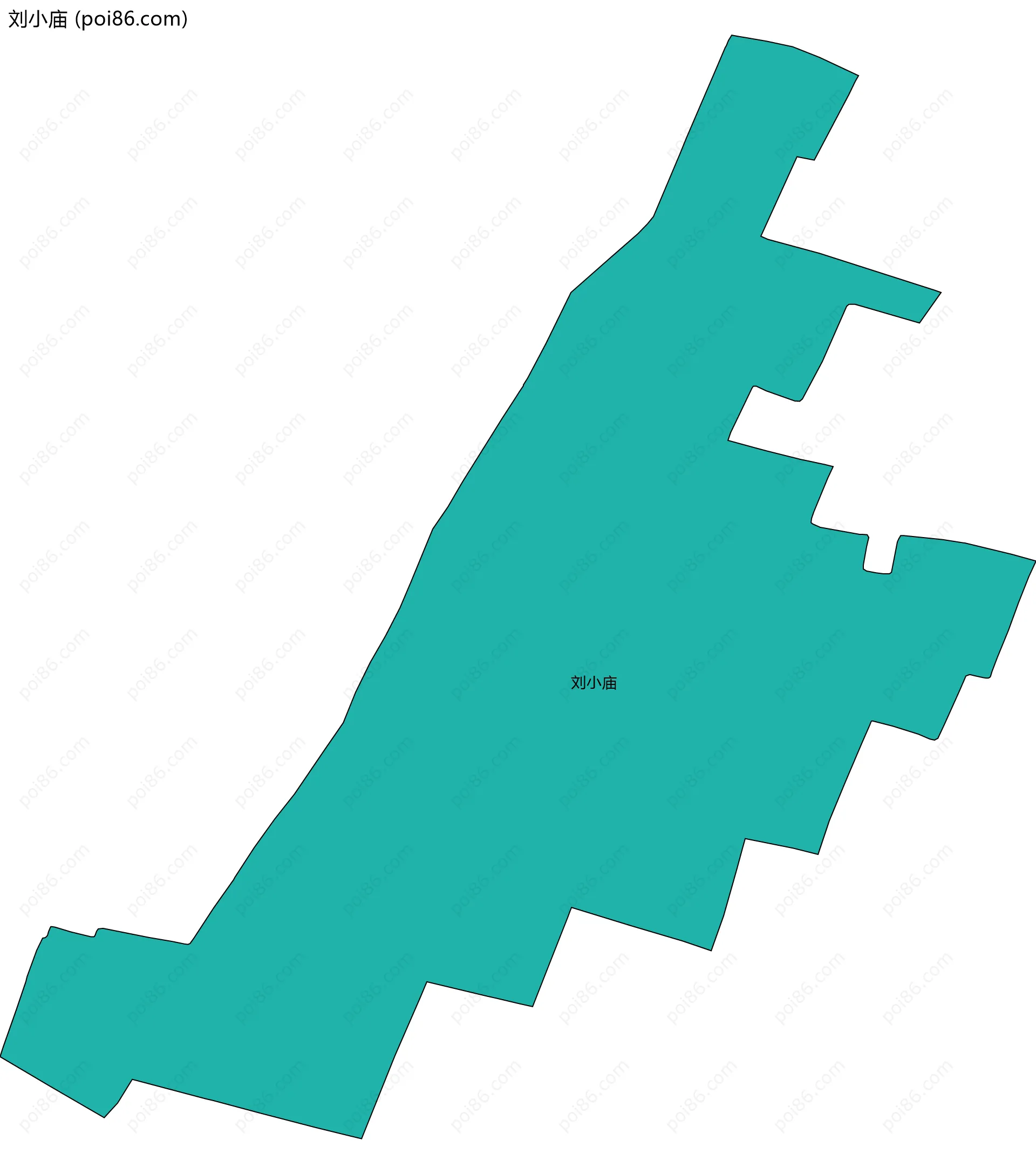 刘小庙边界地图