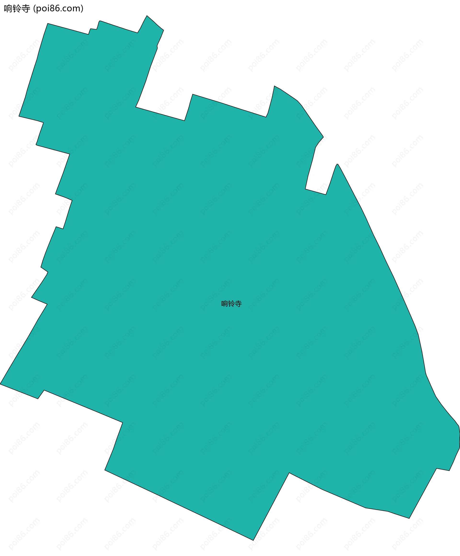 响铃寺边界地图