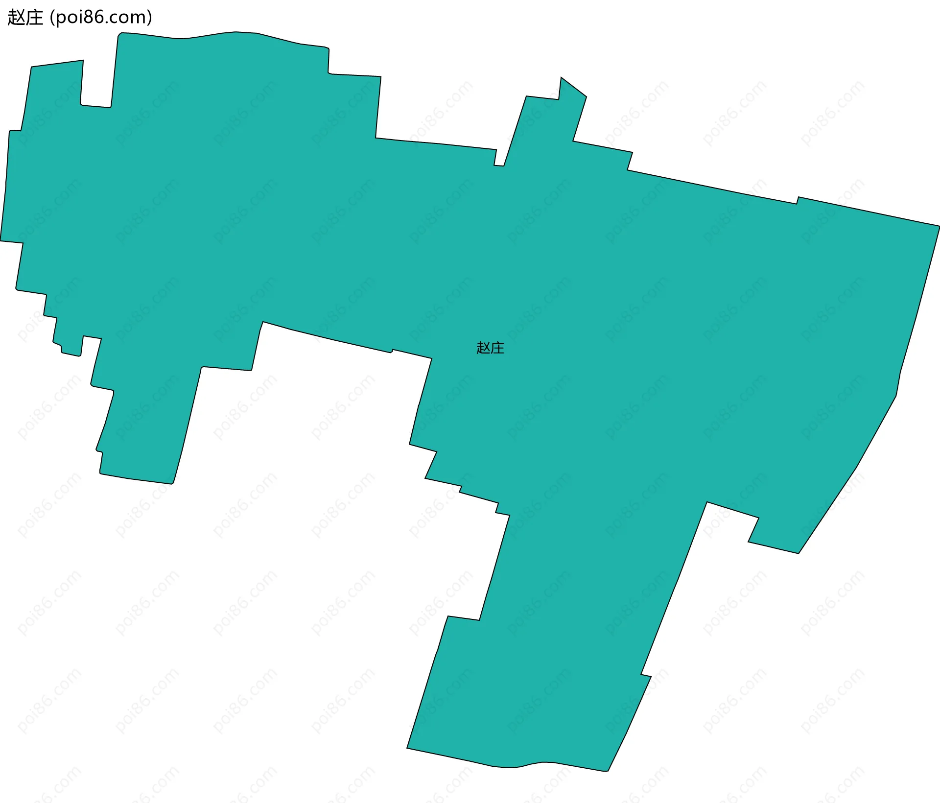 赵庄边界地图