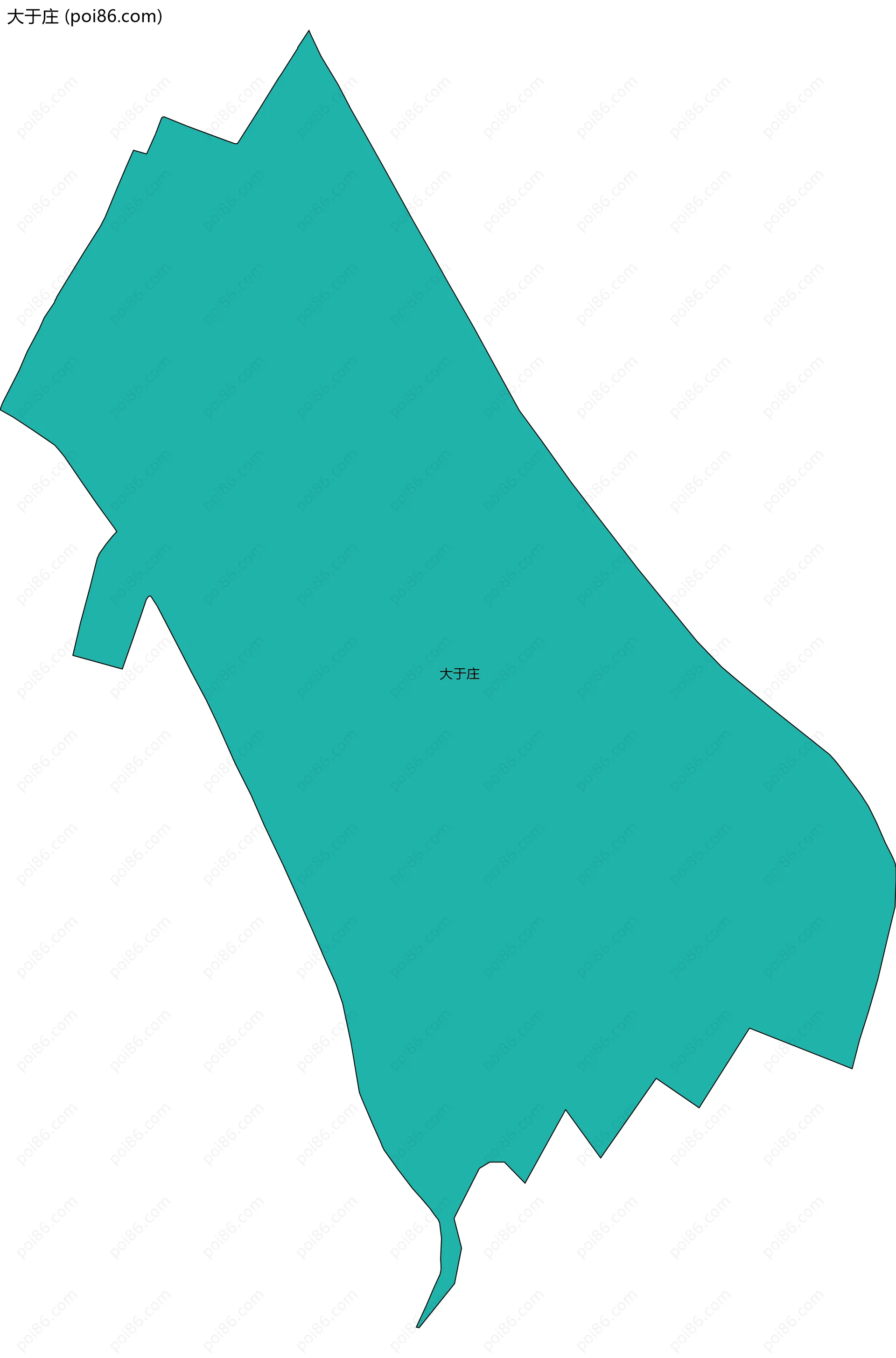 大于庄边界地图