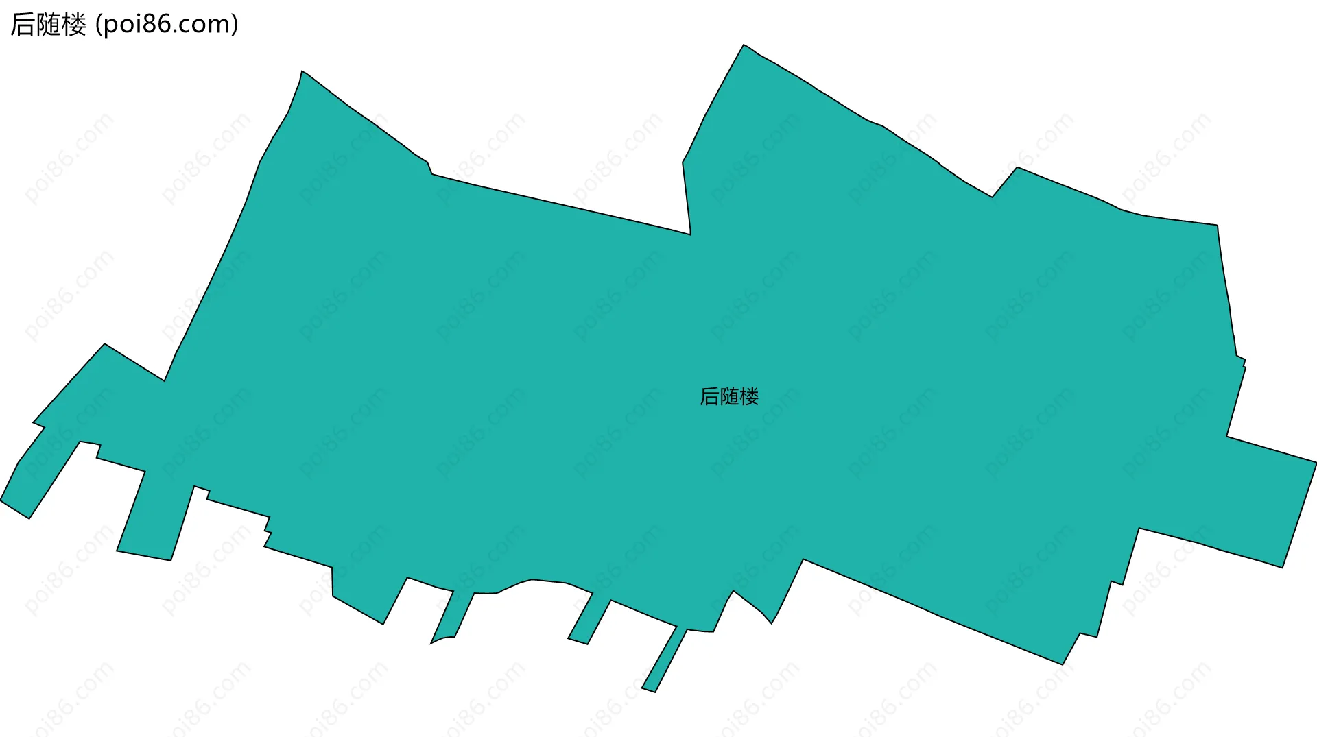 后随楼边界地图