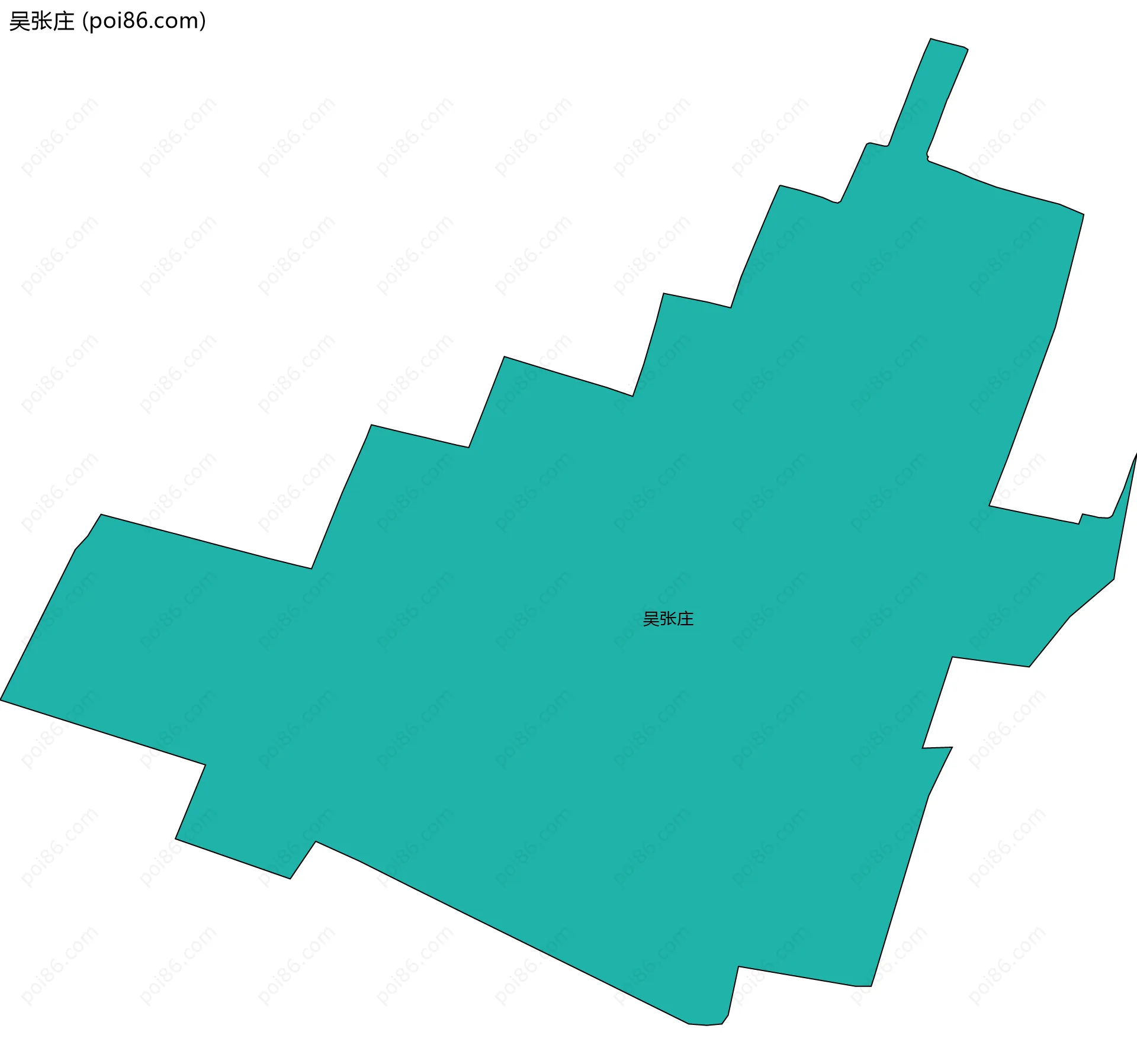 吴张庄边界地图