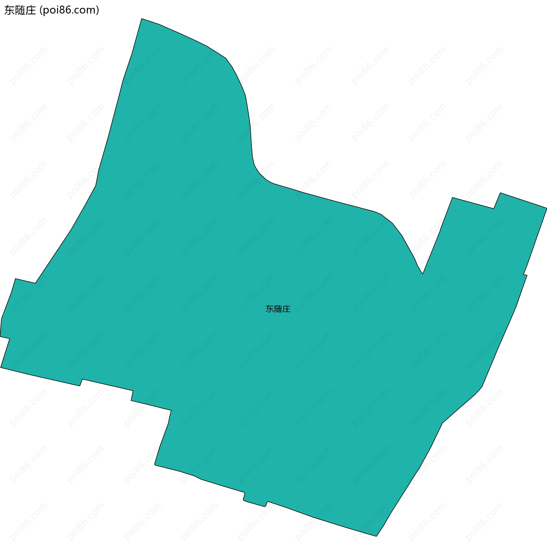 东随庄边界地图