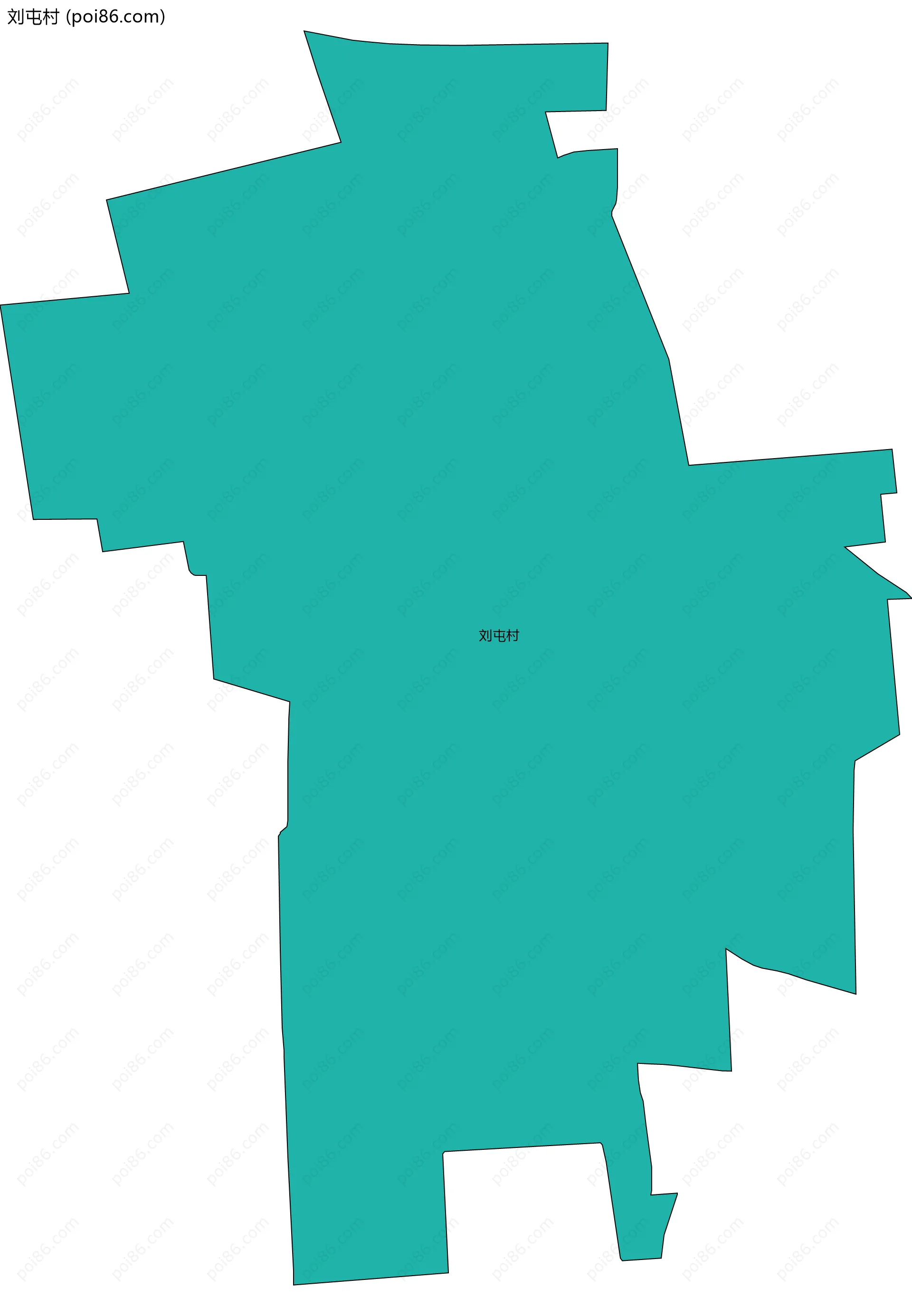 刘屯村边界地图