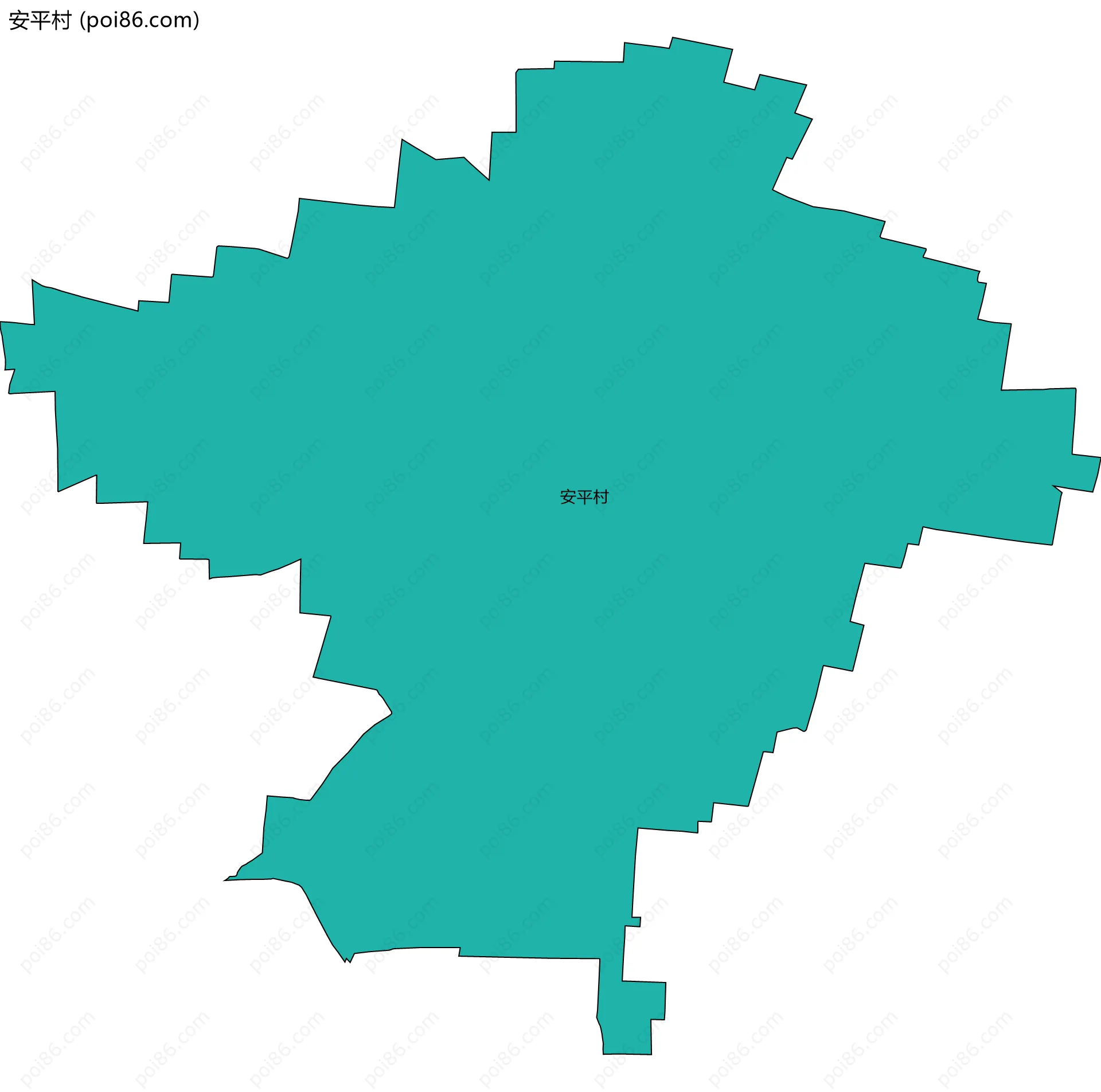 安平村边界地图
