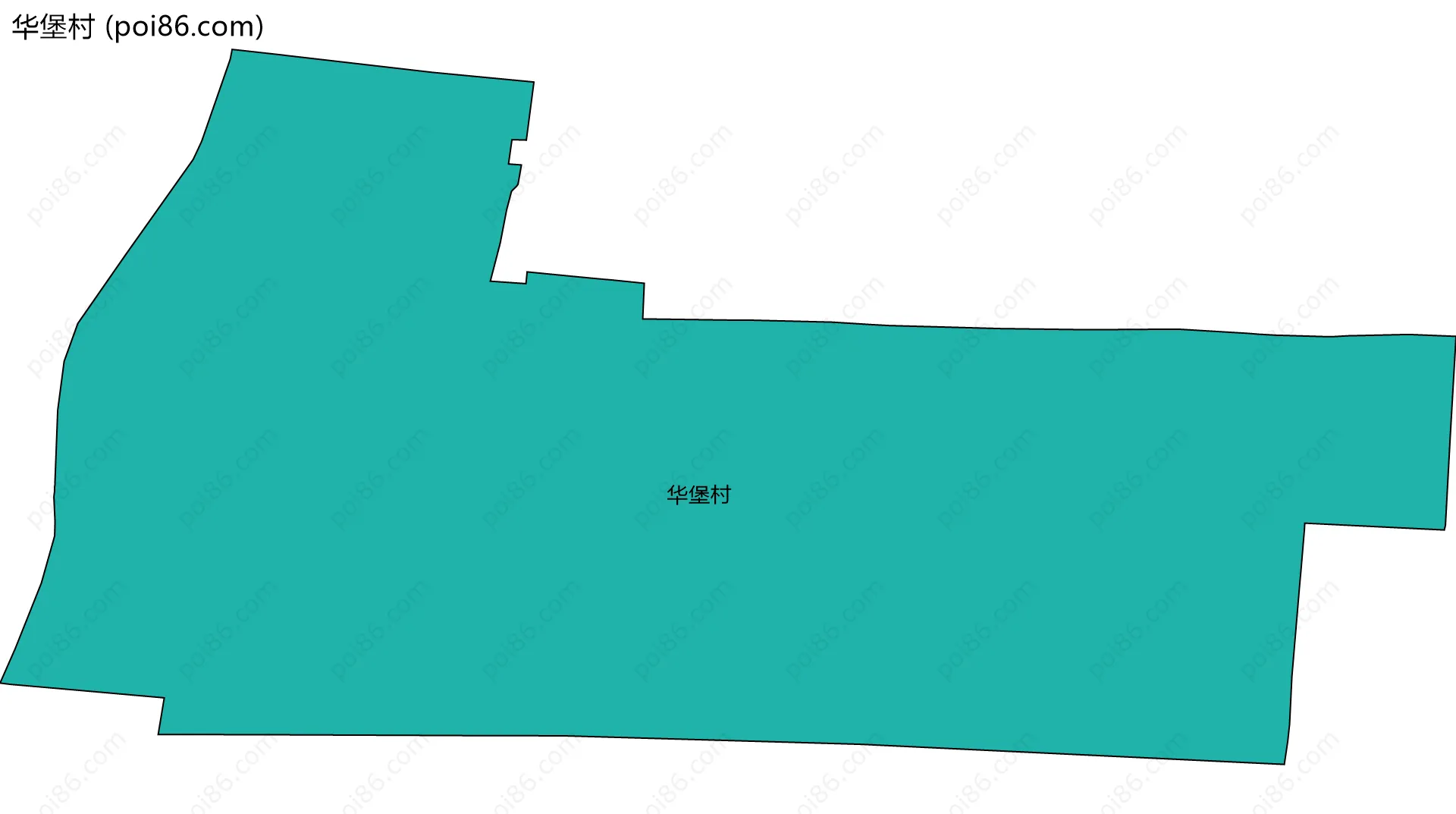 华堡村边界地图
