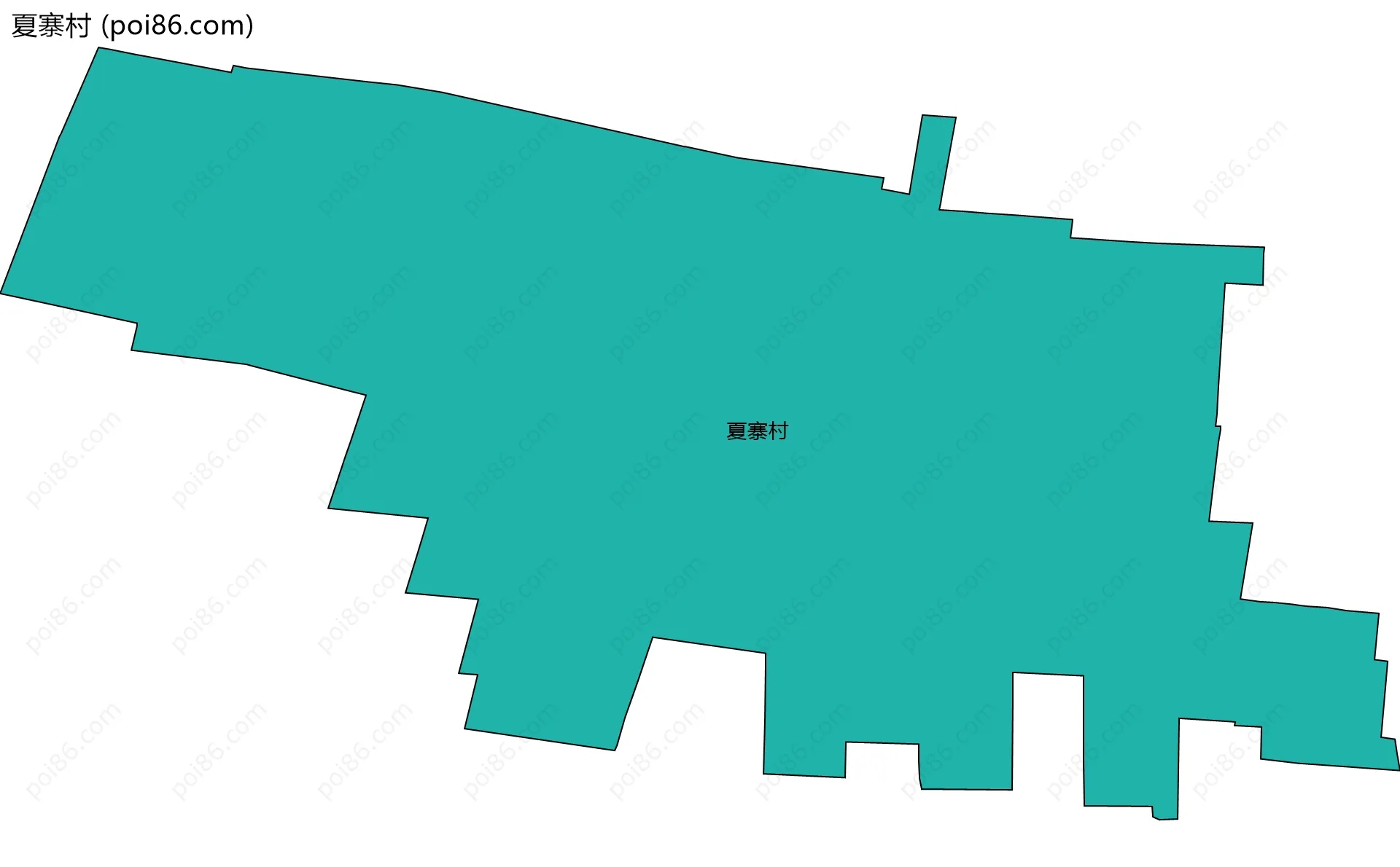 夏寨村边界地图