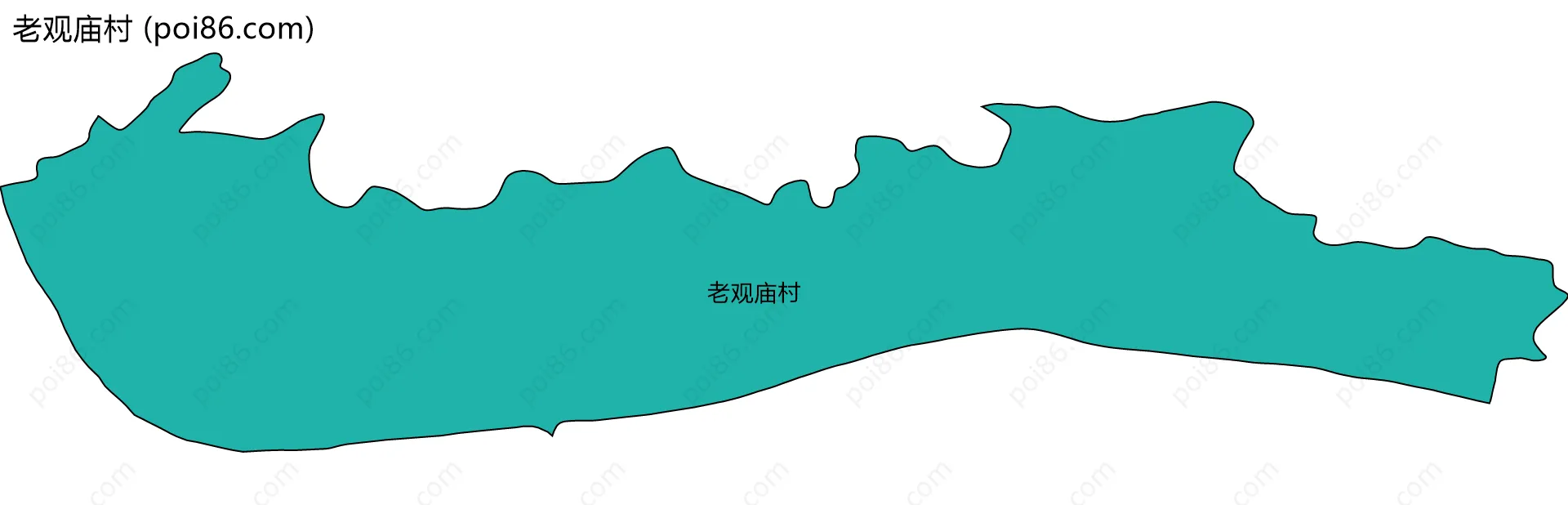 老观庙村边界地图