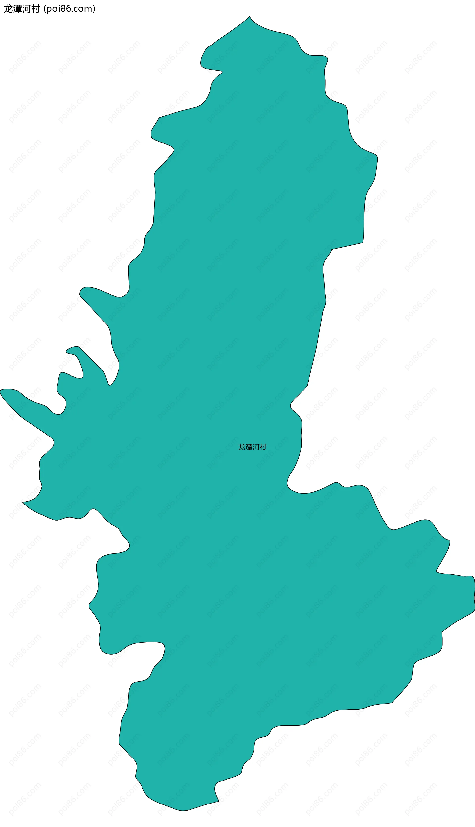 龙潭河村边界地图