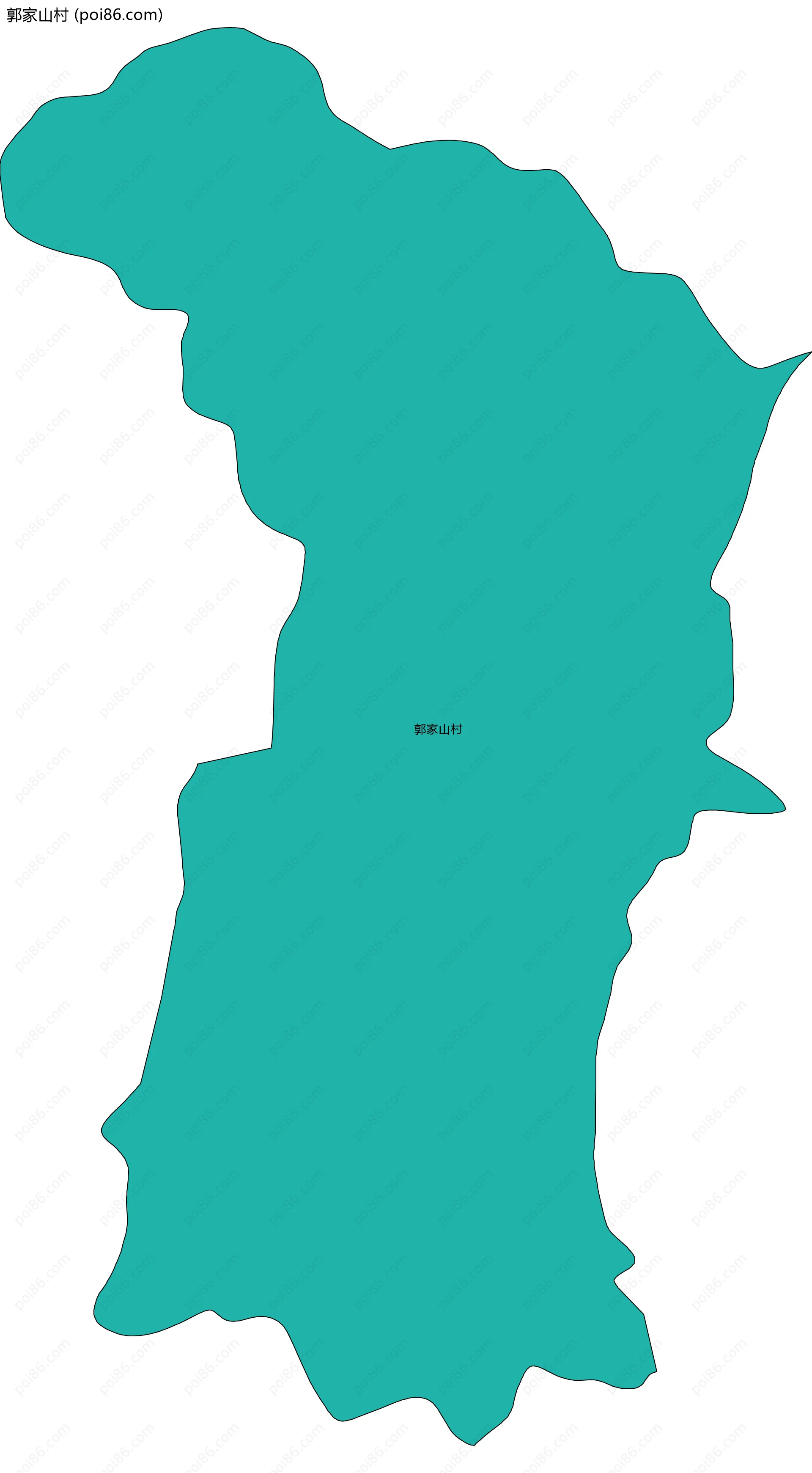 郭家山村边界地图