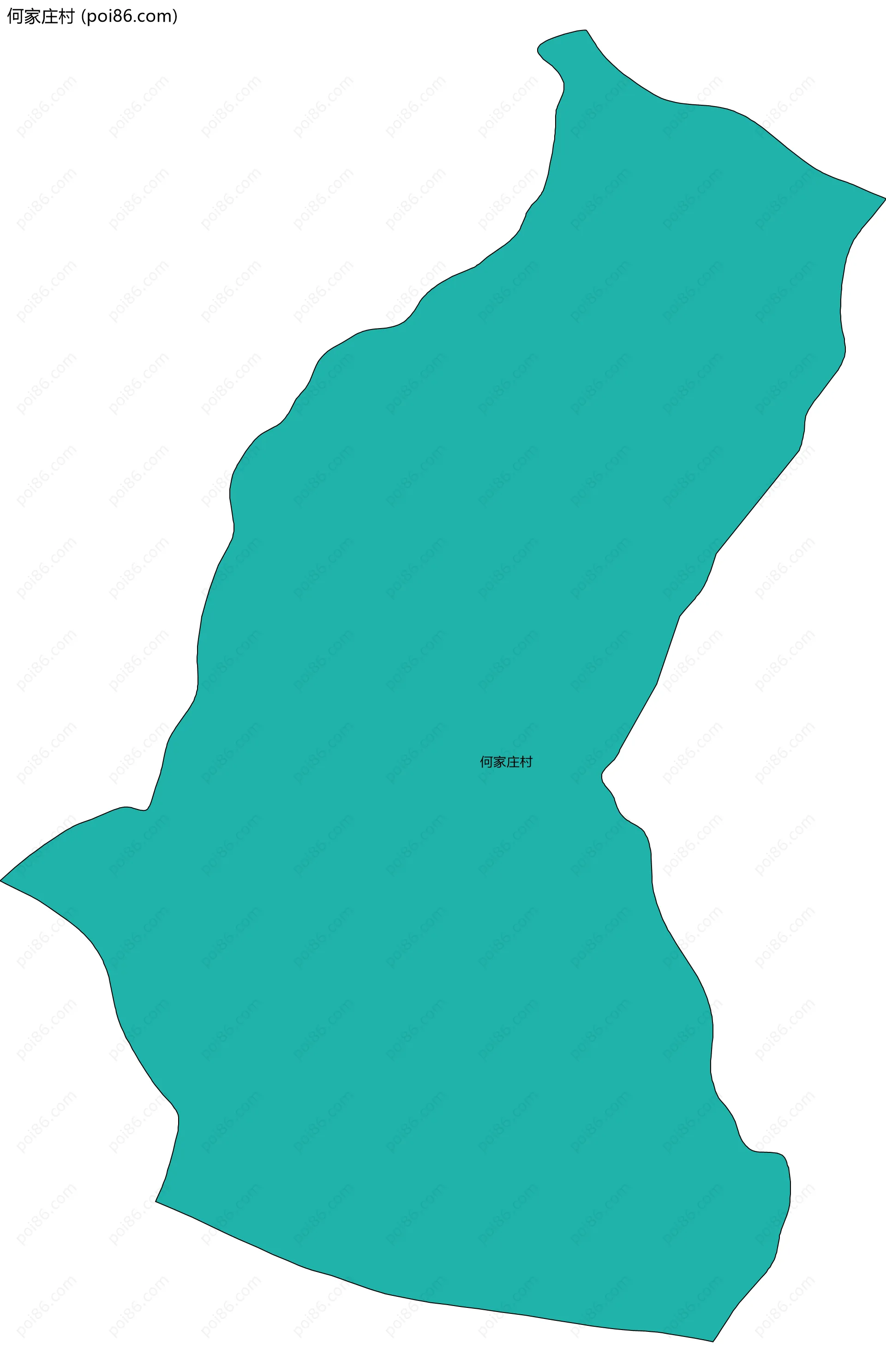 何家庄村边界地图
