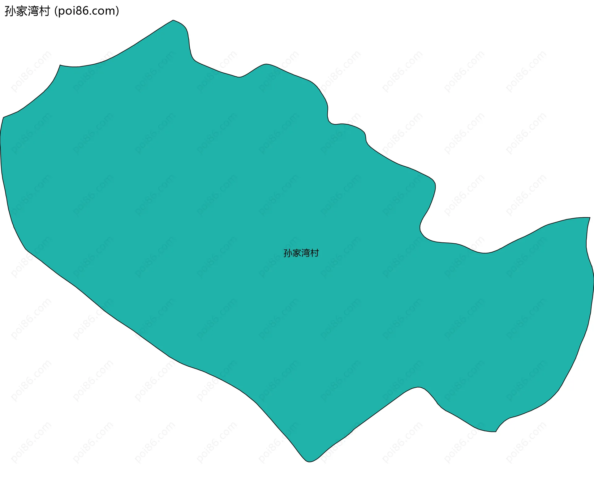 孙家湾村边界地图