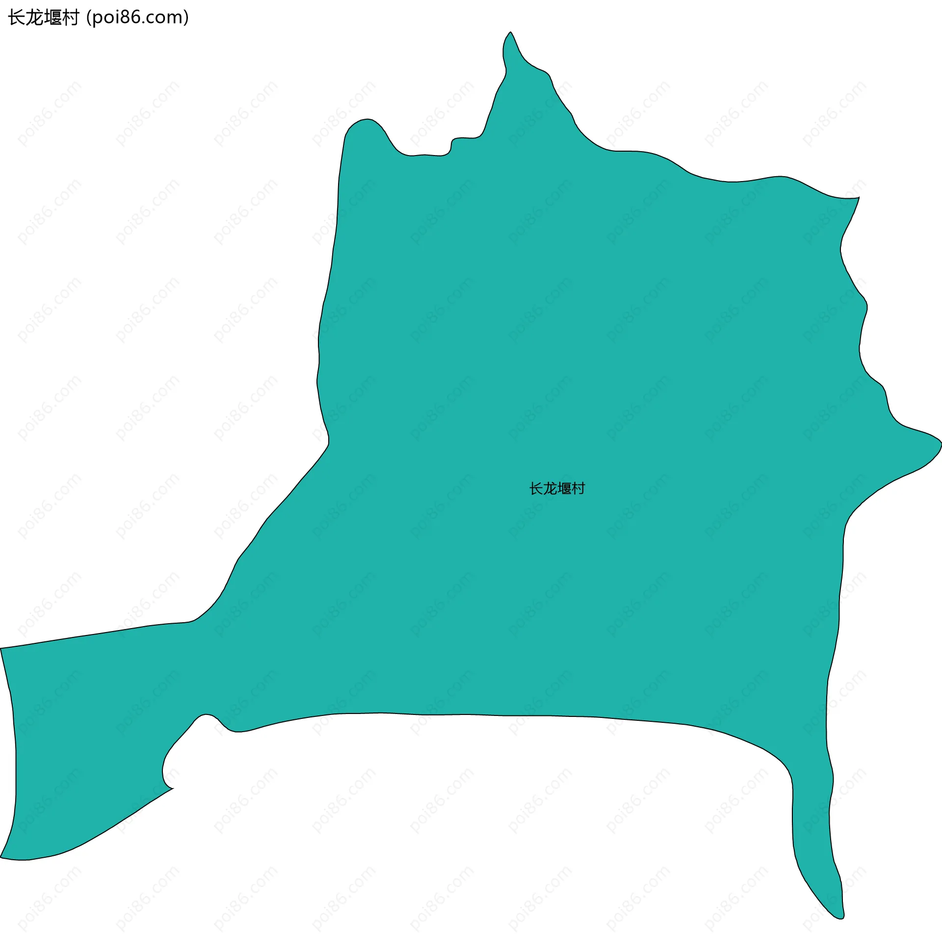 长龙堰村边界地图