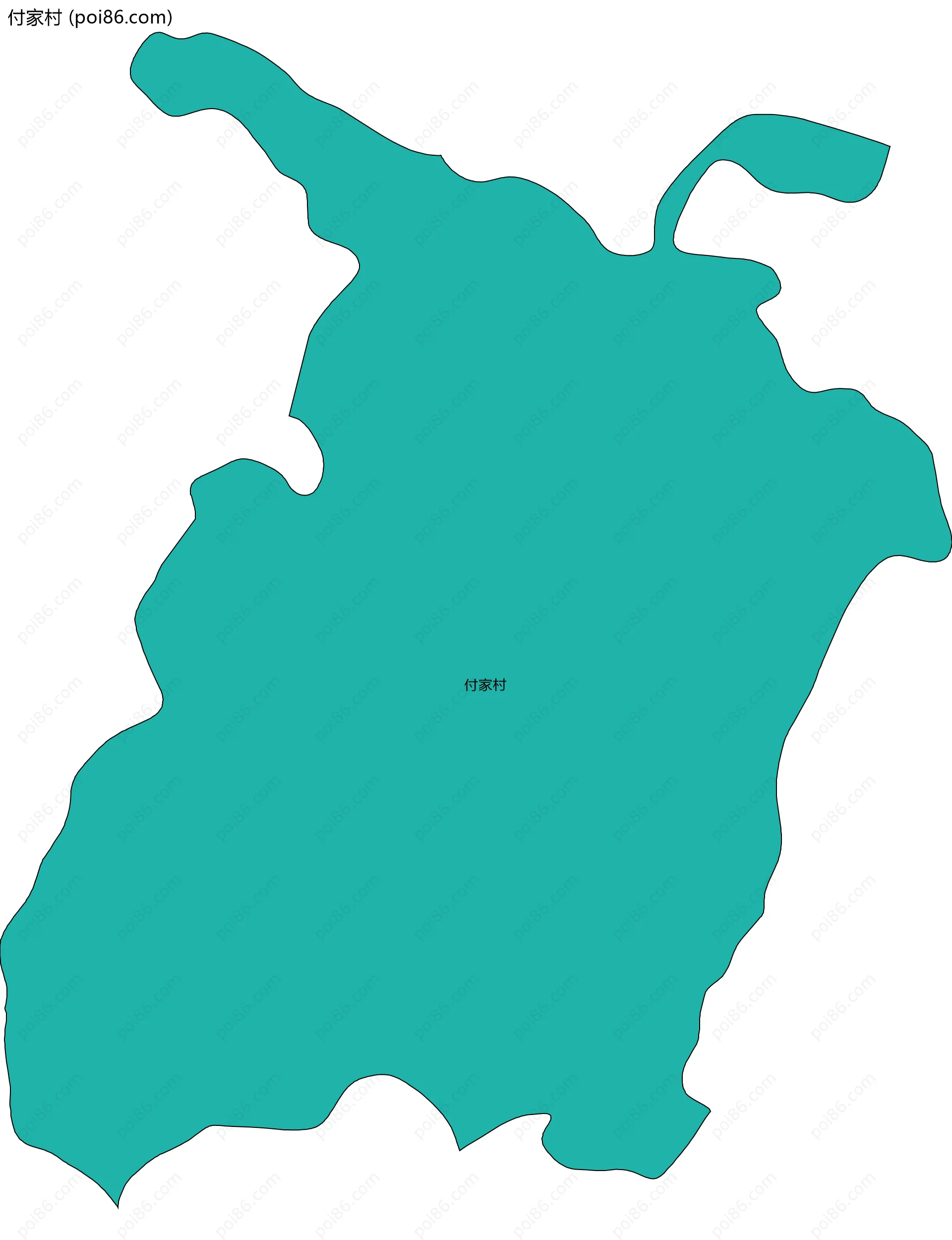 付家村边界地图