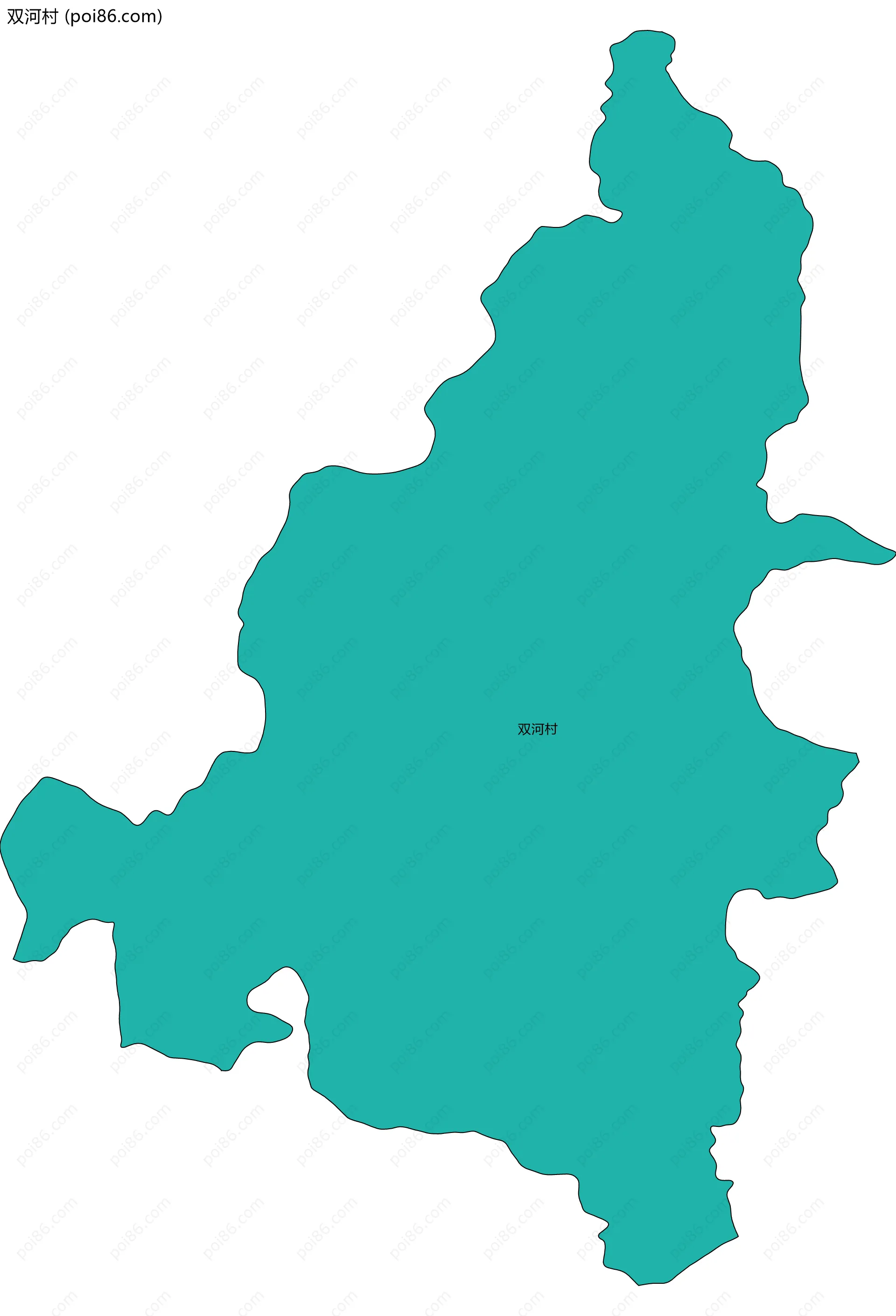 双河村边界地图