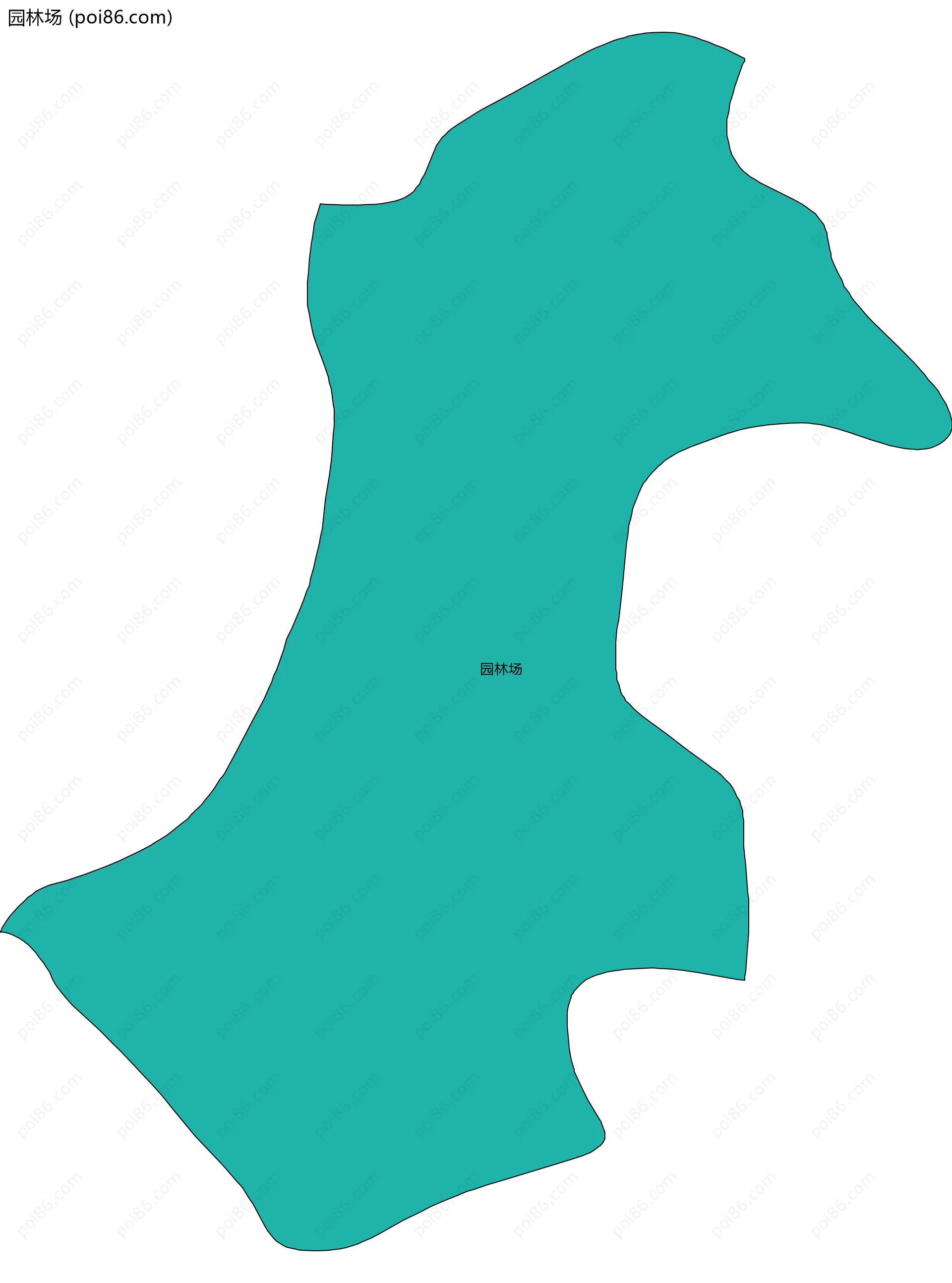 园林场边界地图