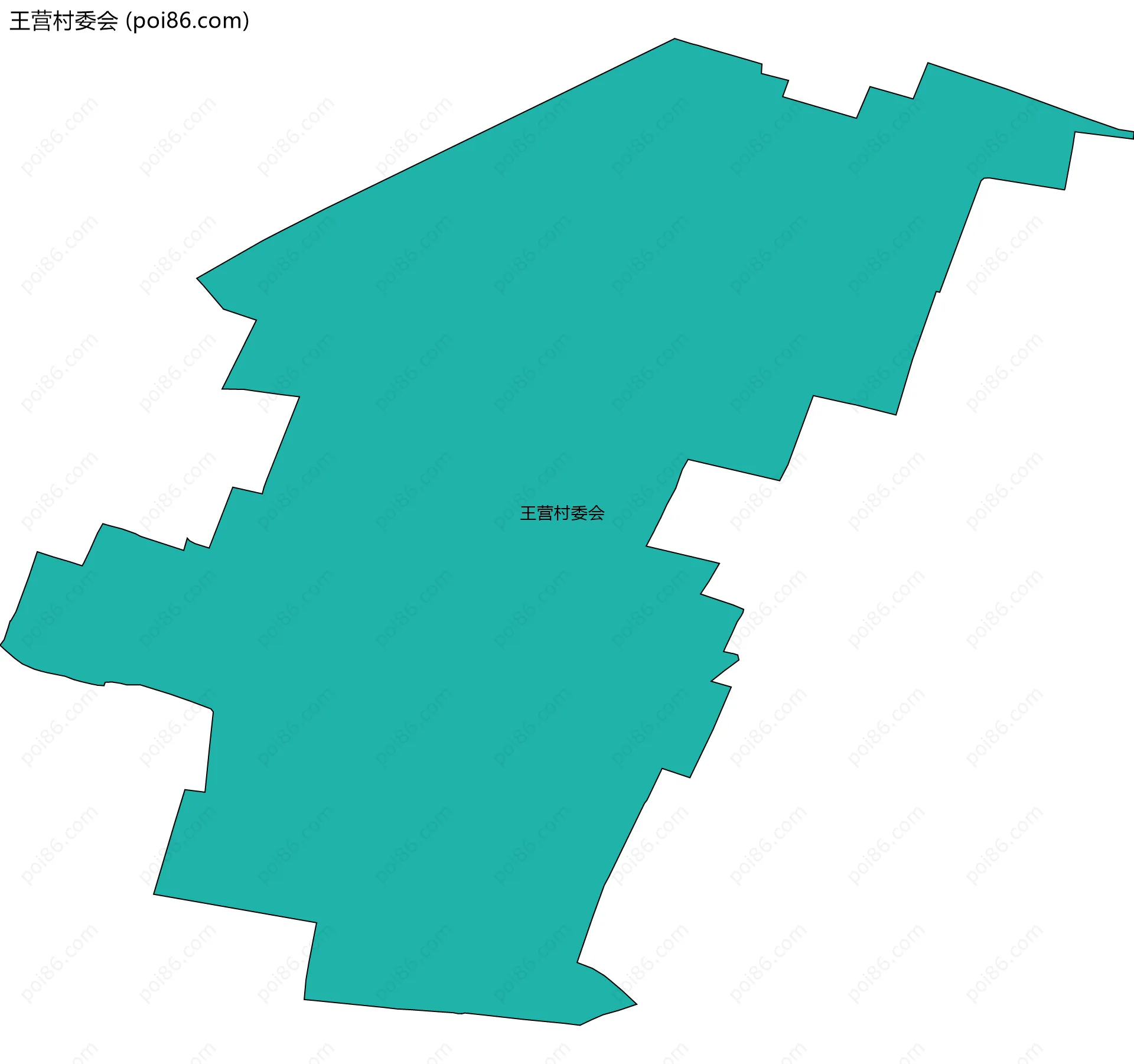 王营村委会边界地图