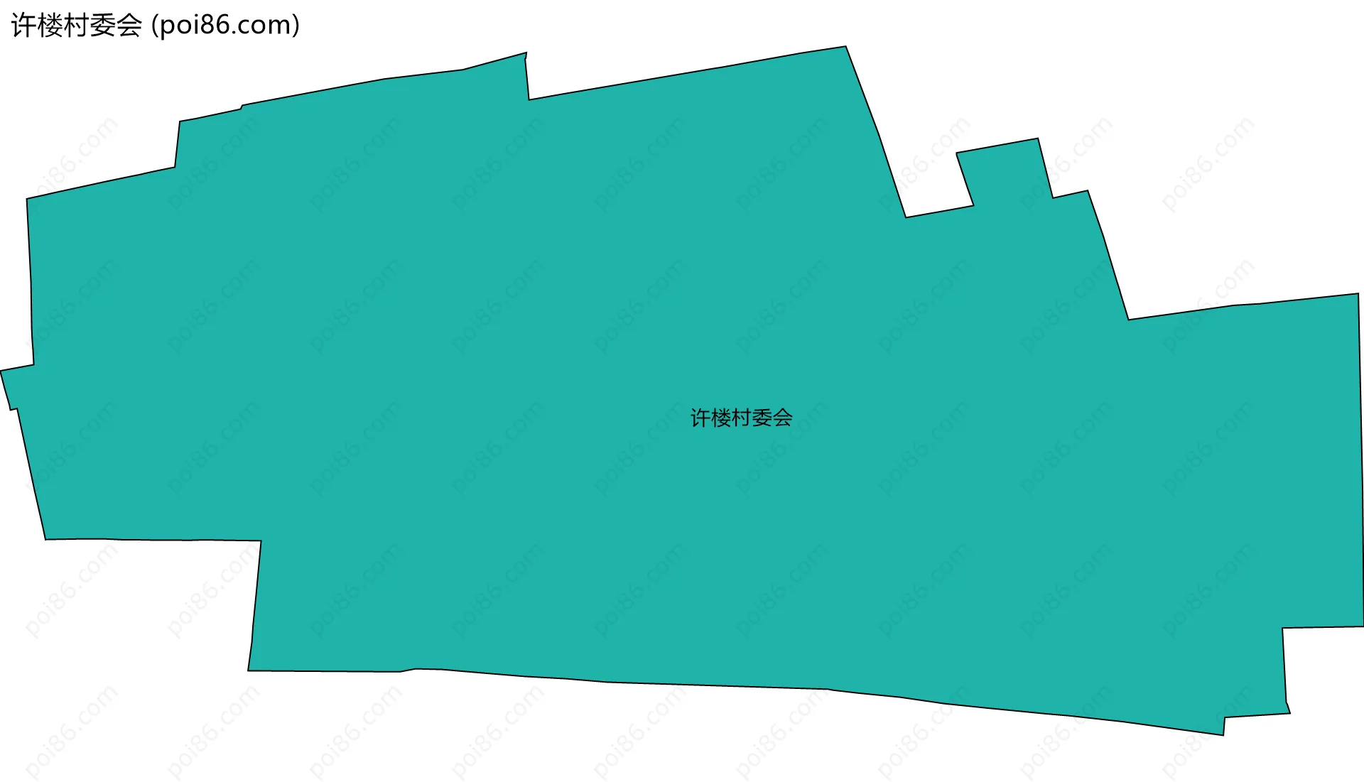 许楼村委会边界地图