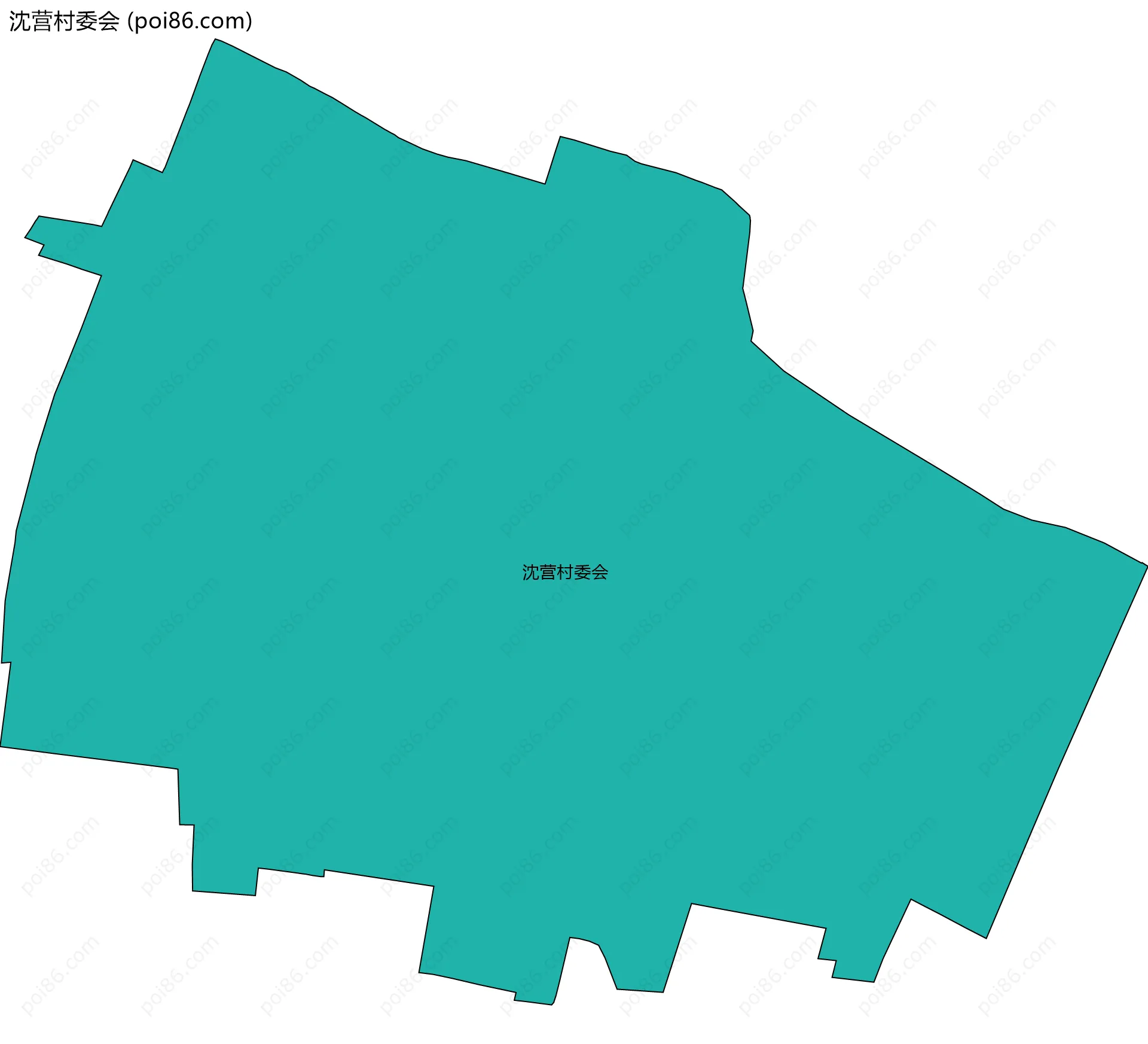 沈营村委会边界地图