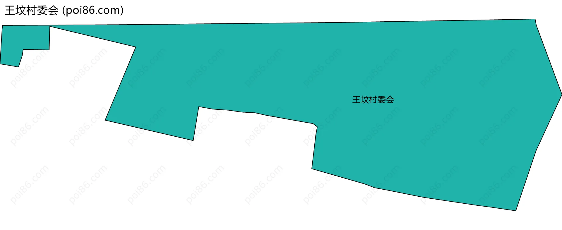 王坟村委会边界地图