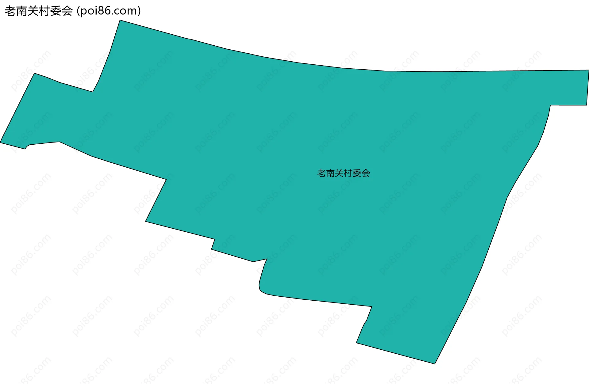老南关村委会边界地图