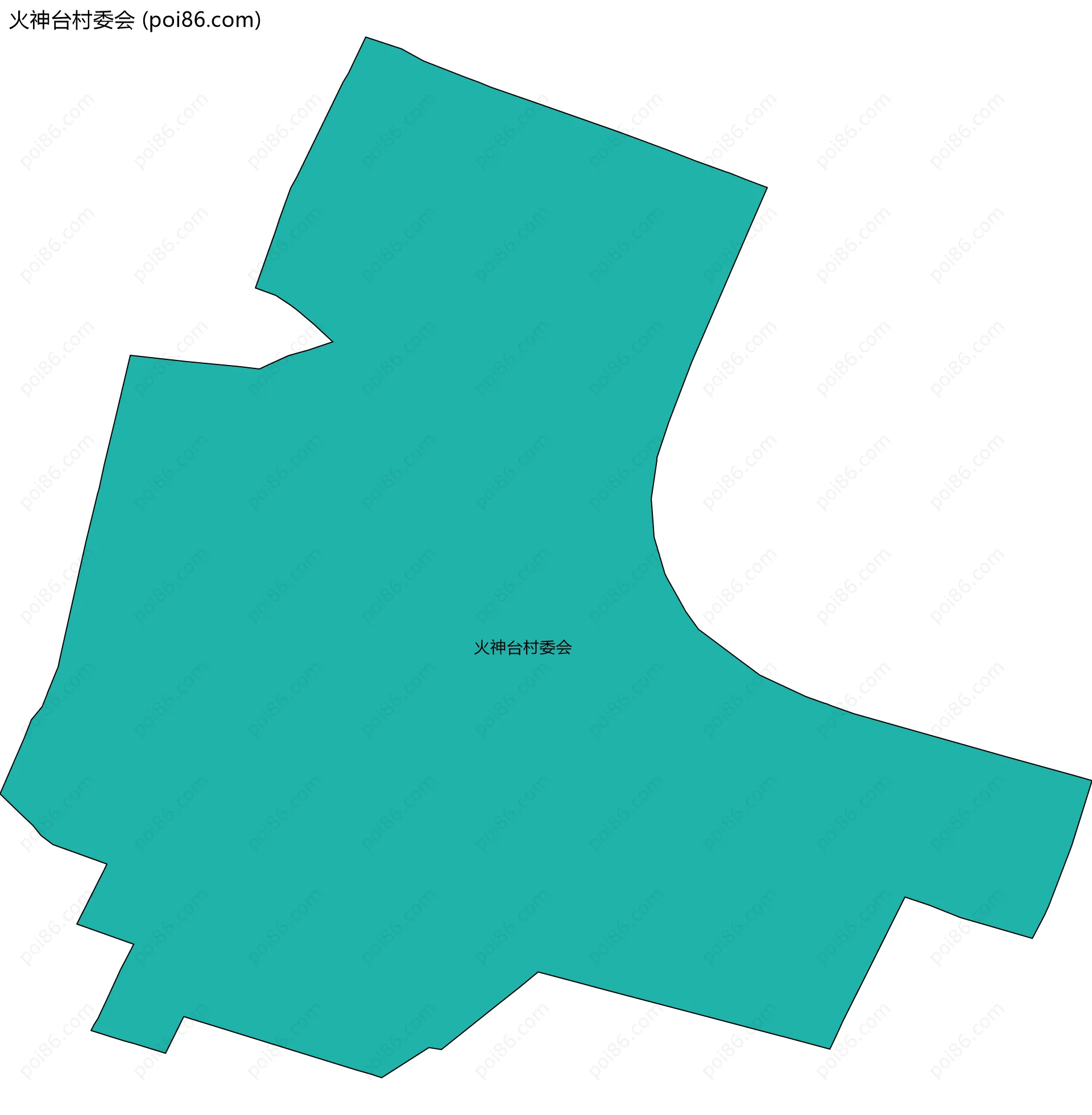 火神台村委会边界地图