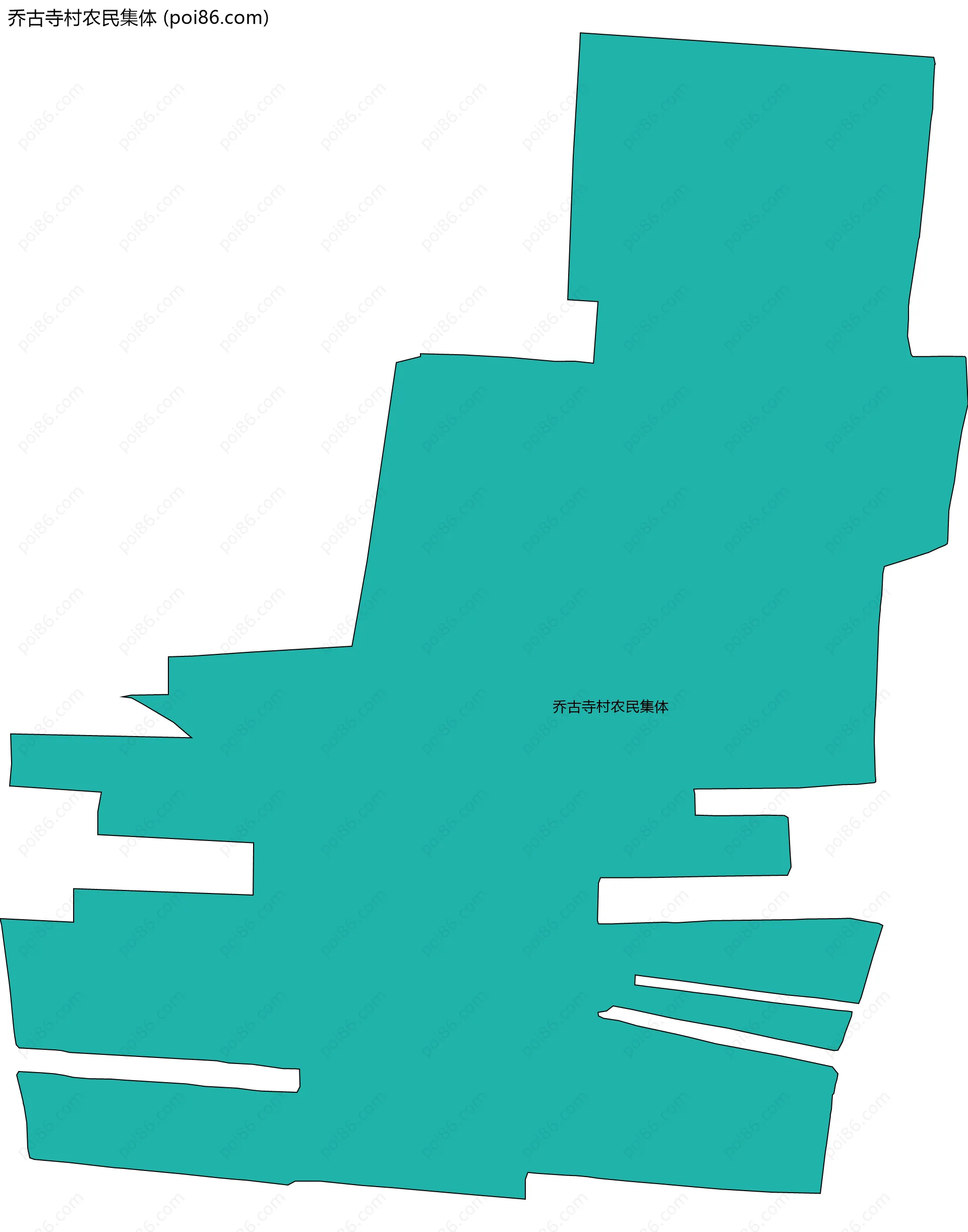 乔古寺村农民集体边界地图