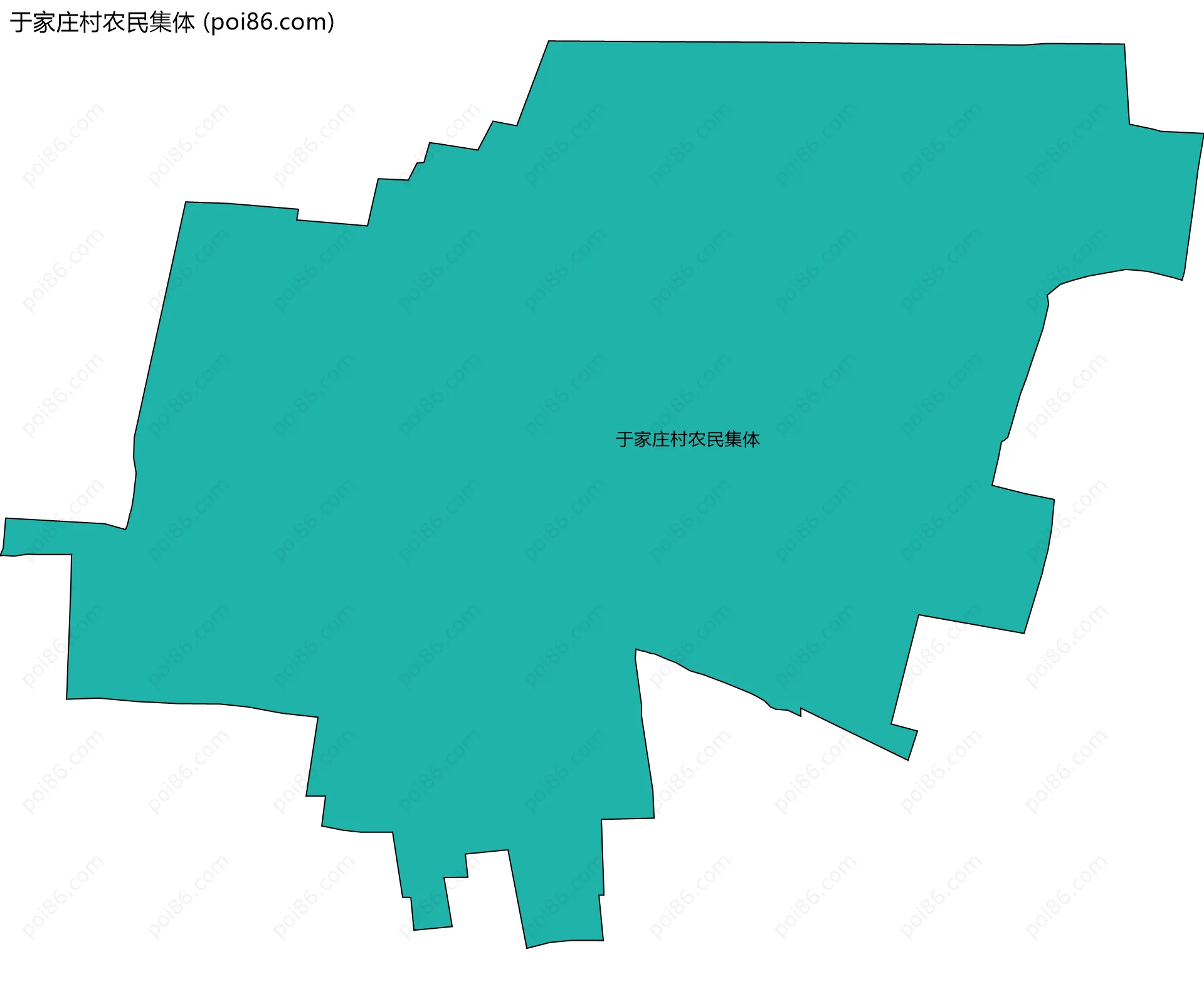 于家庄村农民集体边界地图