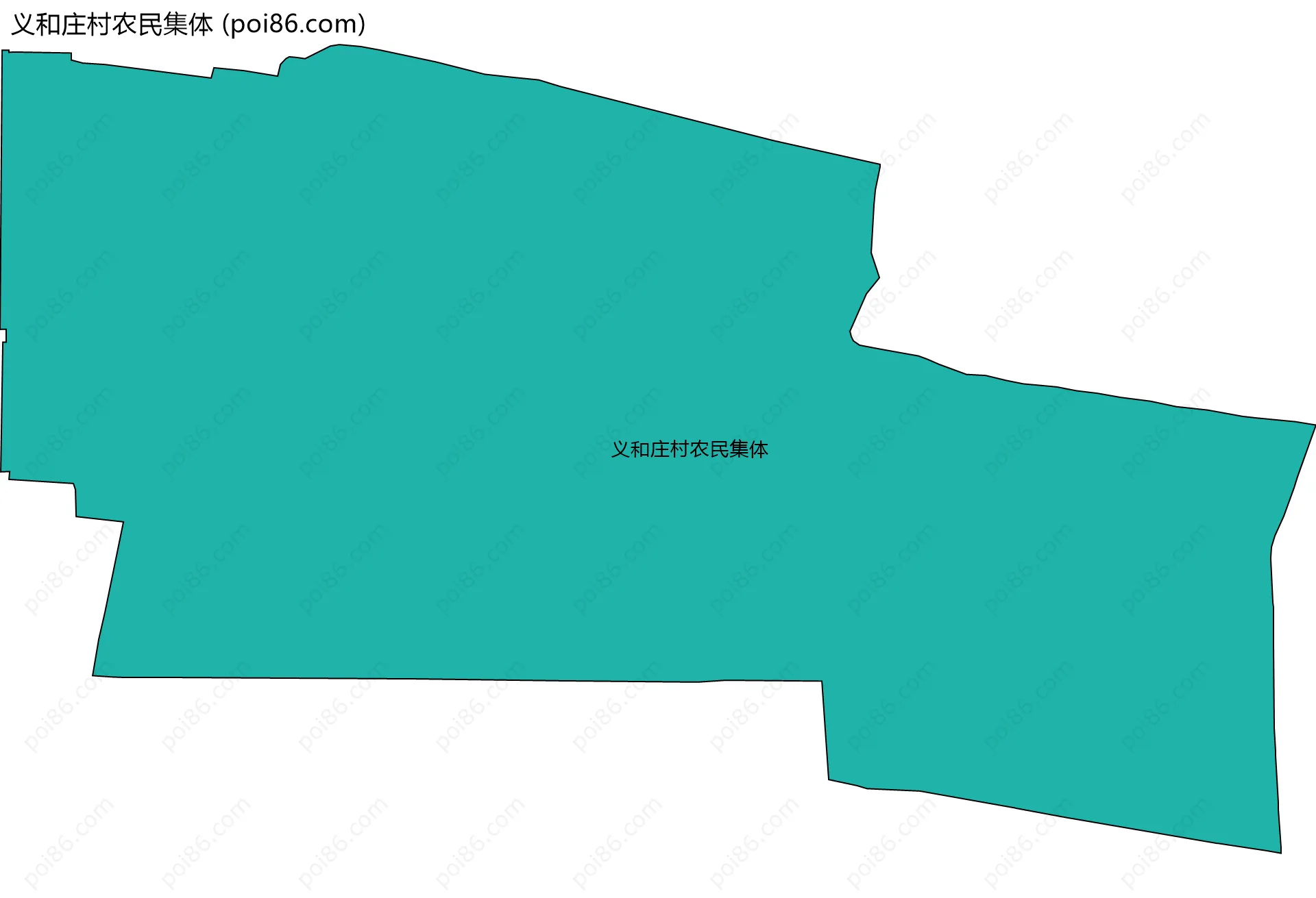 义和庄村农民集体边界地图