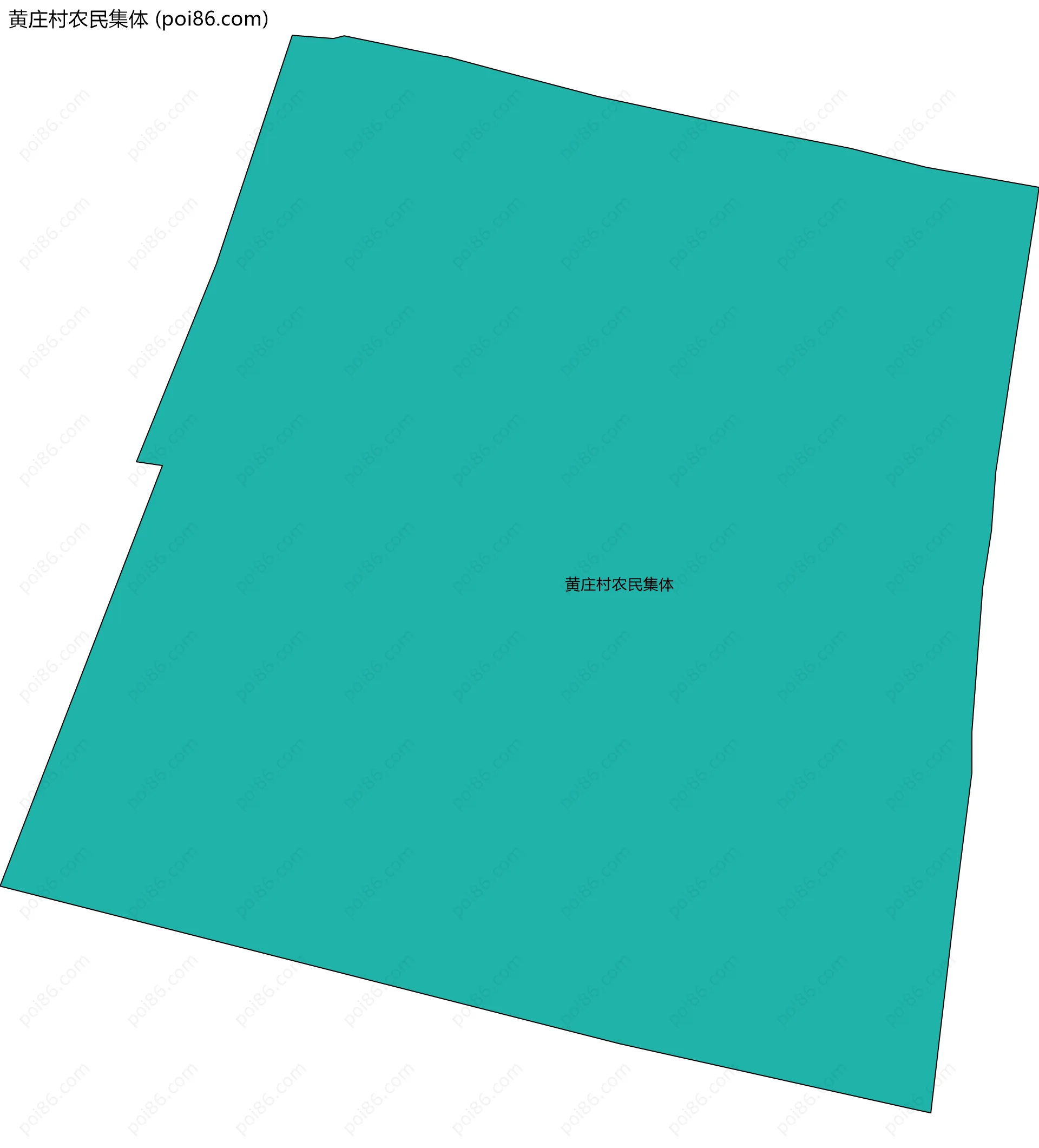 黄庄村农民集体边界地图