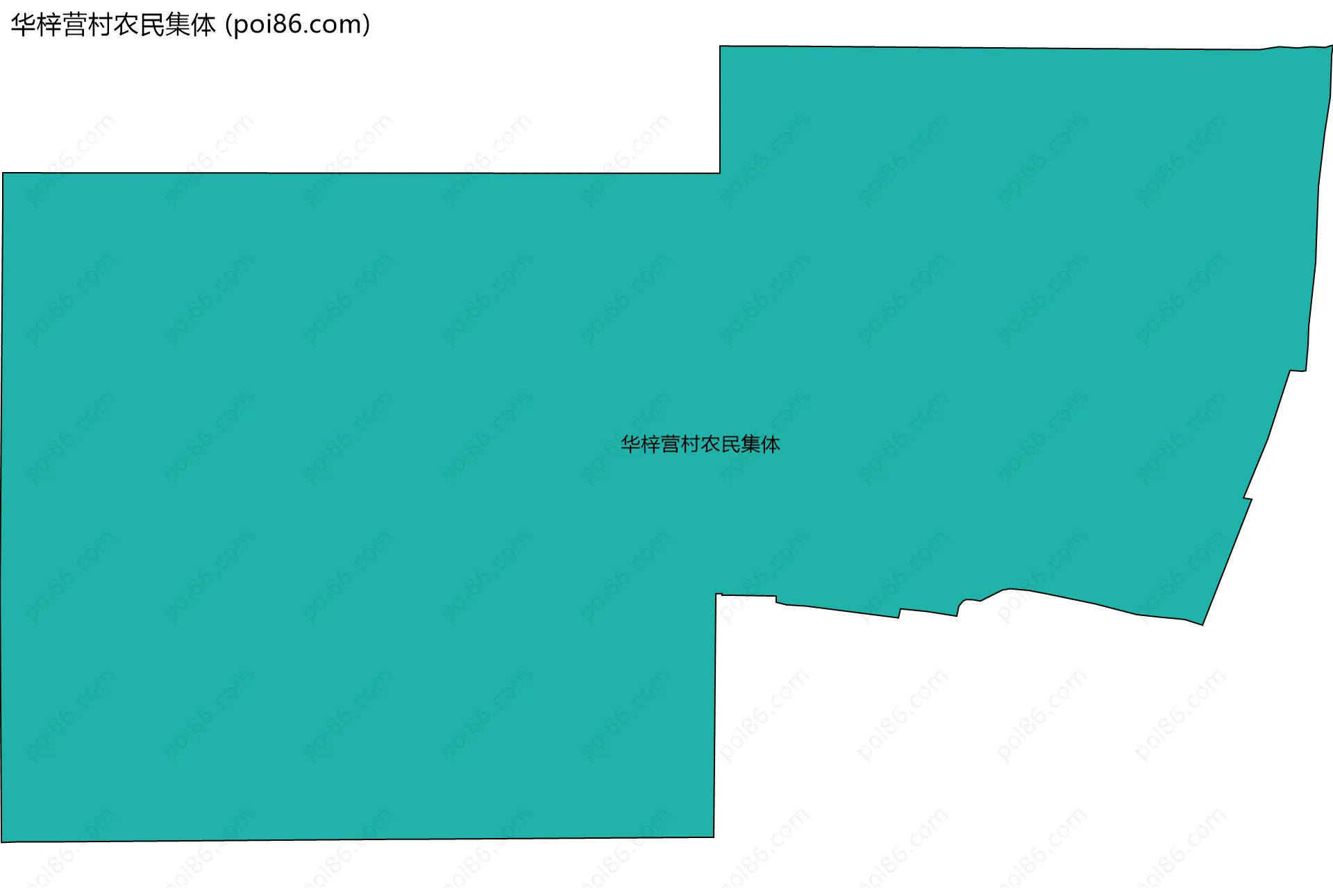 华梓营村农民集体边界地图