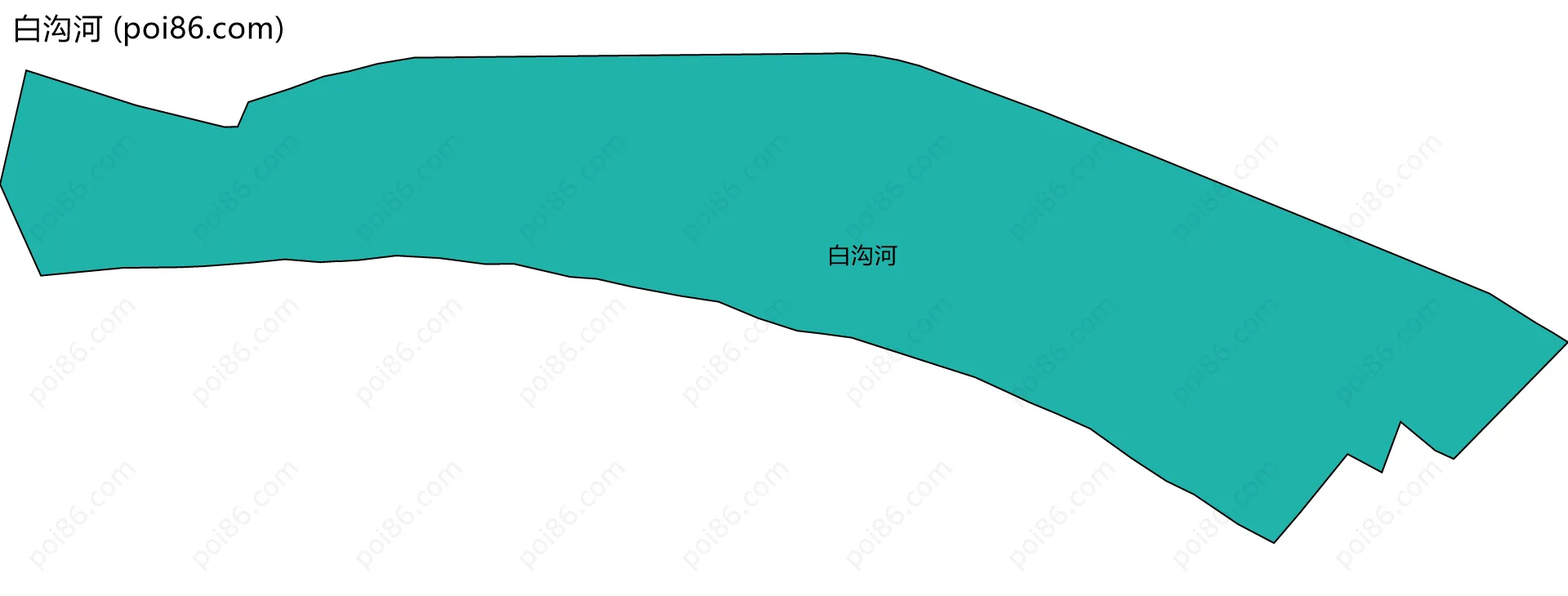 白沟河边界地图