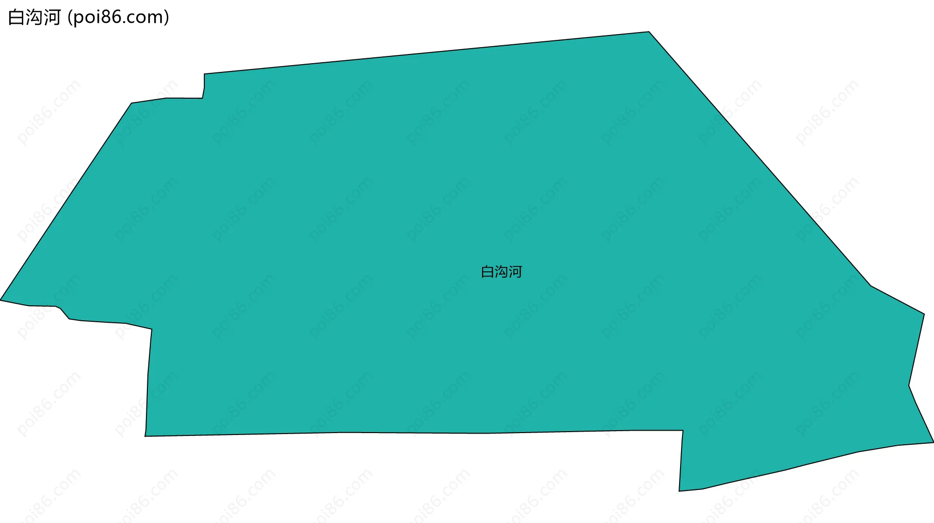 白沟河边界地图