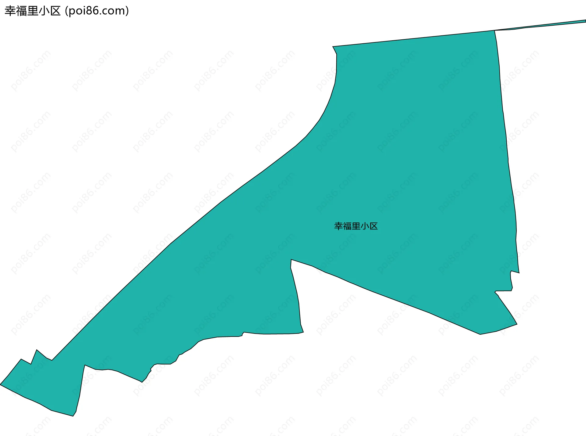 幸福里小区边界地图